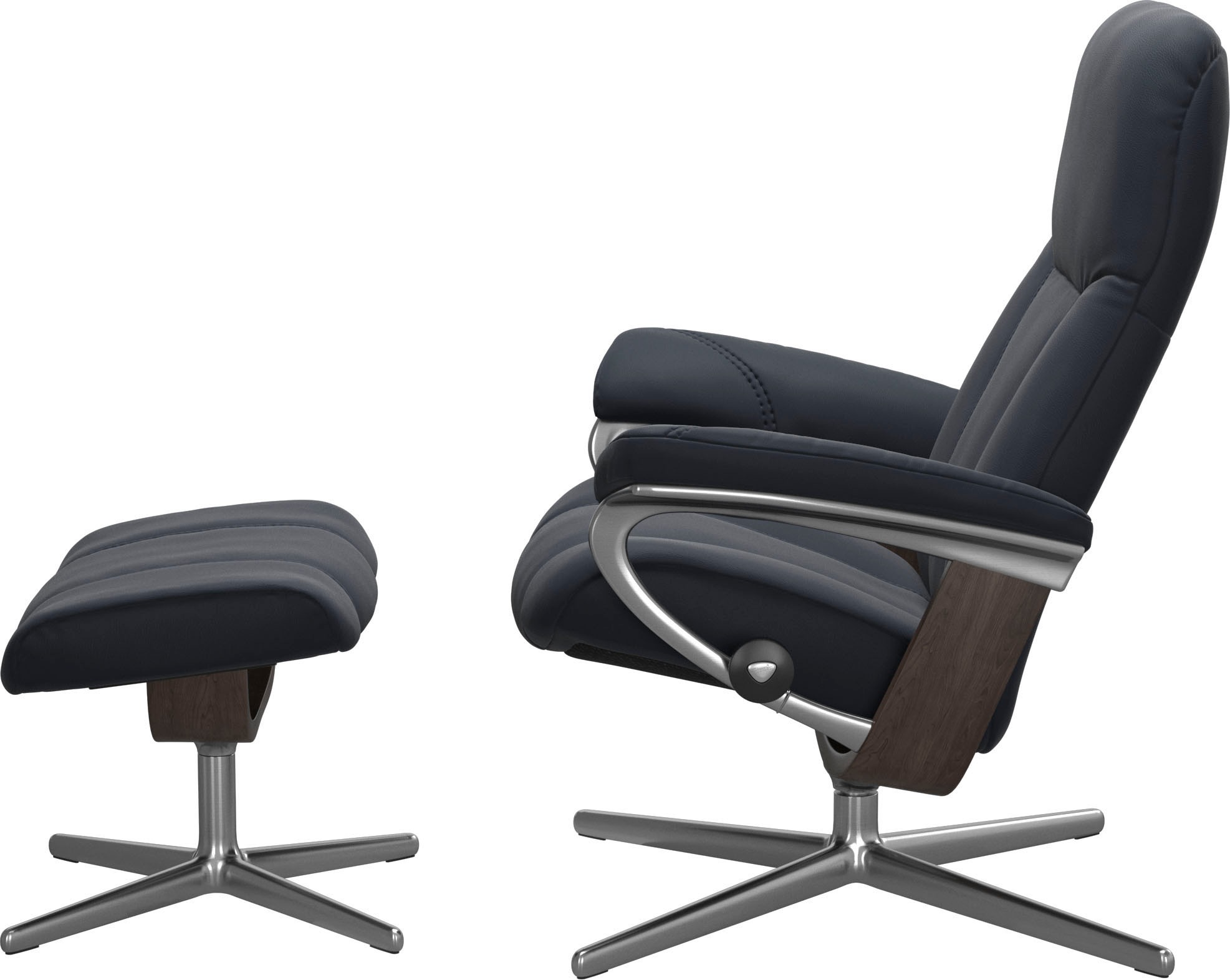 Stressless® Relaxsessel »Consul«, mit Cross Base, Größe S, M & L, Holzakzent Wenge