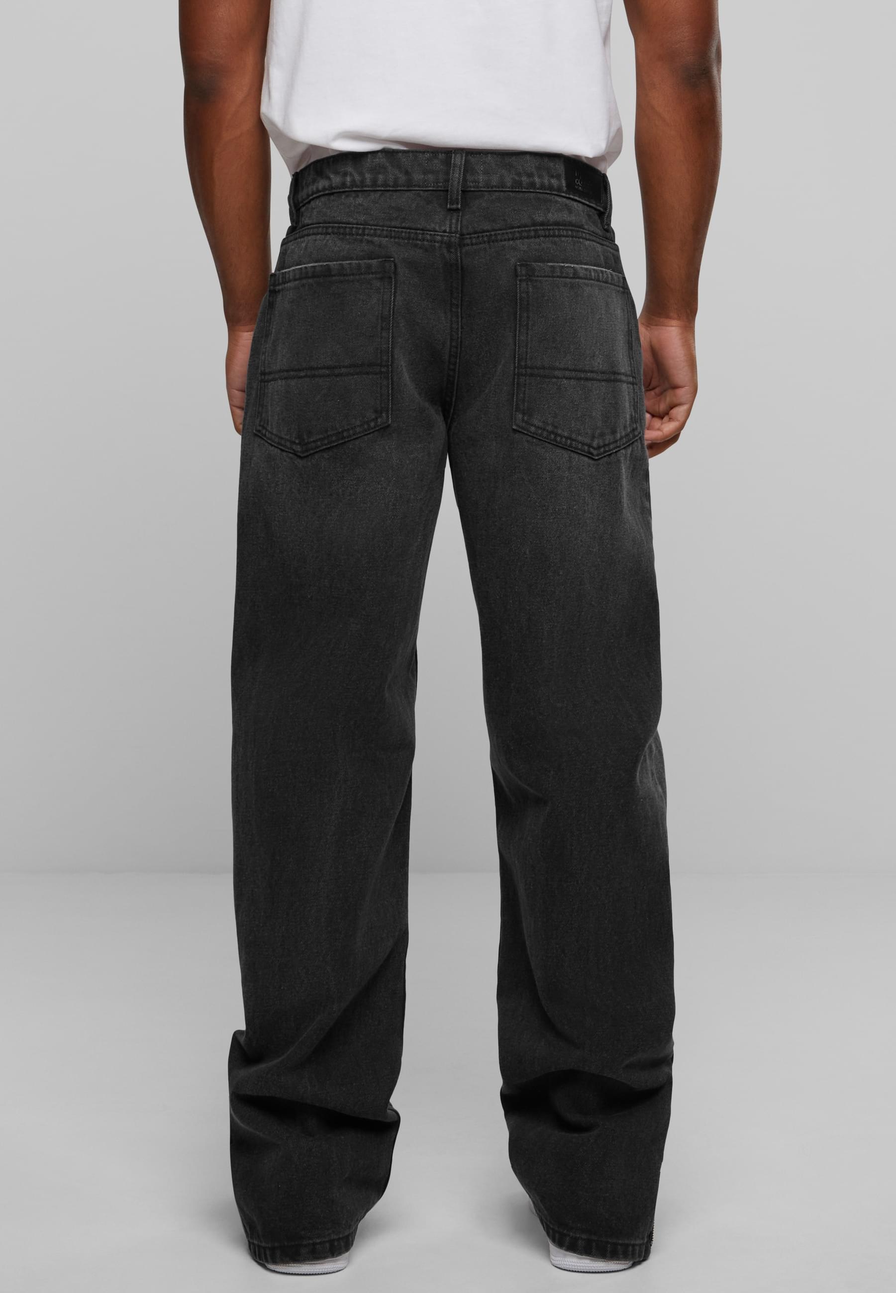 URBAN CLASSICS Bequeme Jeans »Urban Classics Herren Heavy Ounce Straight Fit Zipped Jeans«