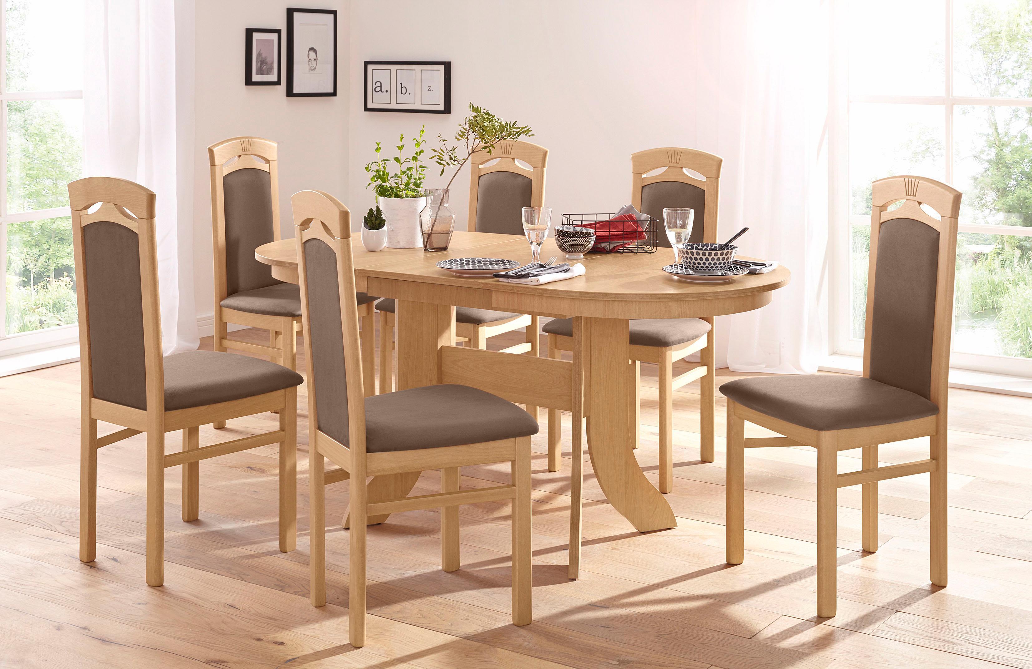 Thumbnail - Home affaire Esszimmerstuhl "Anthony" (Set) 2 Stk.Holzstuhl mit dekorativen Fräsungen