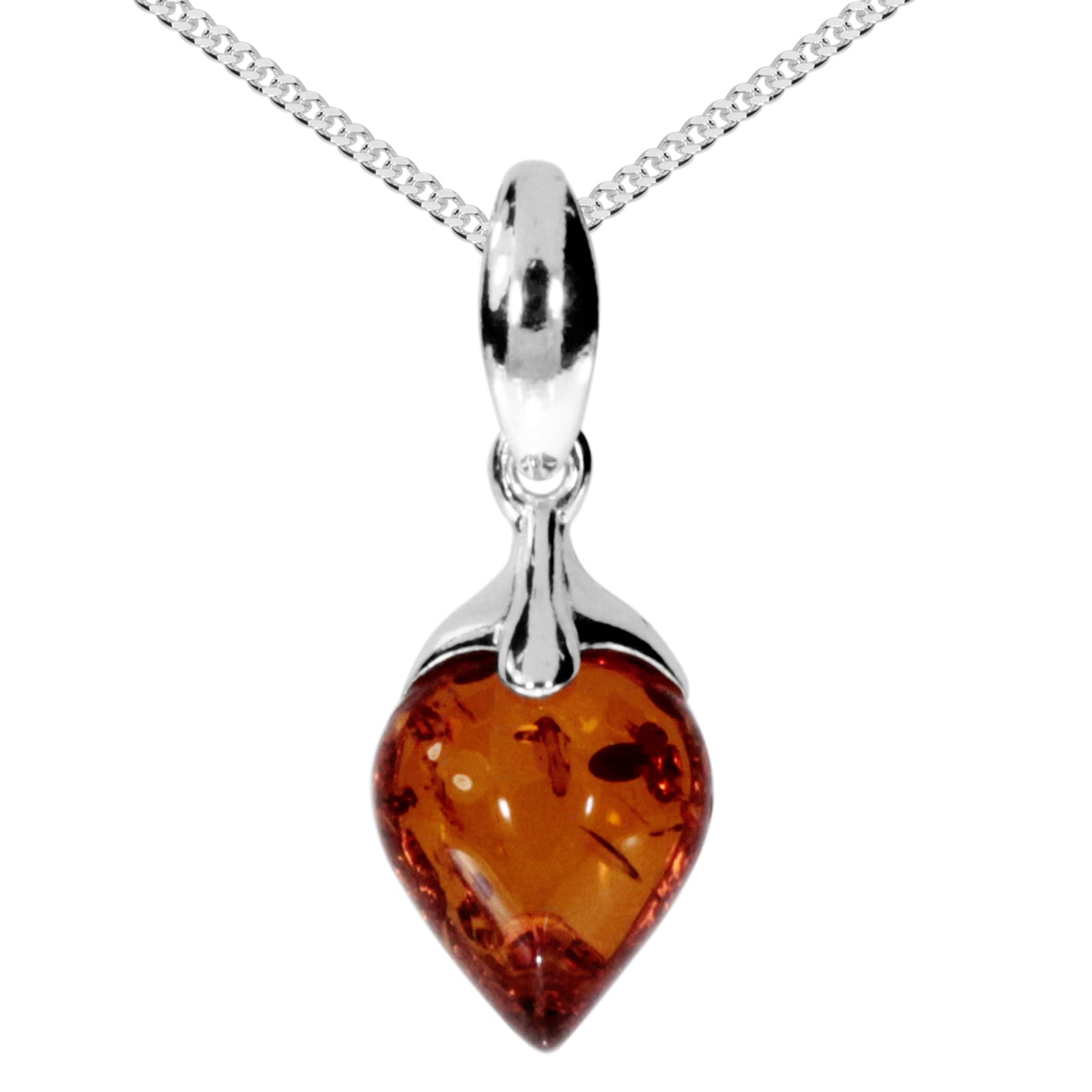 "Kette mit Anhänger OSTSEE-SCHMUCK ""Ostsee-Schmuck Kette mit Anhänger Lene Kette mit Anhänger Lene"" Gr. 42, silber, Halsketten, Damen, 42cm, Silber