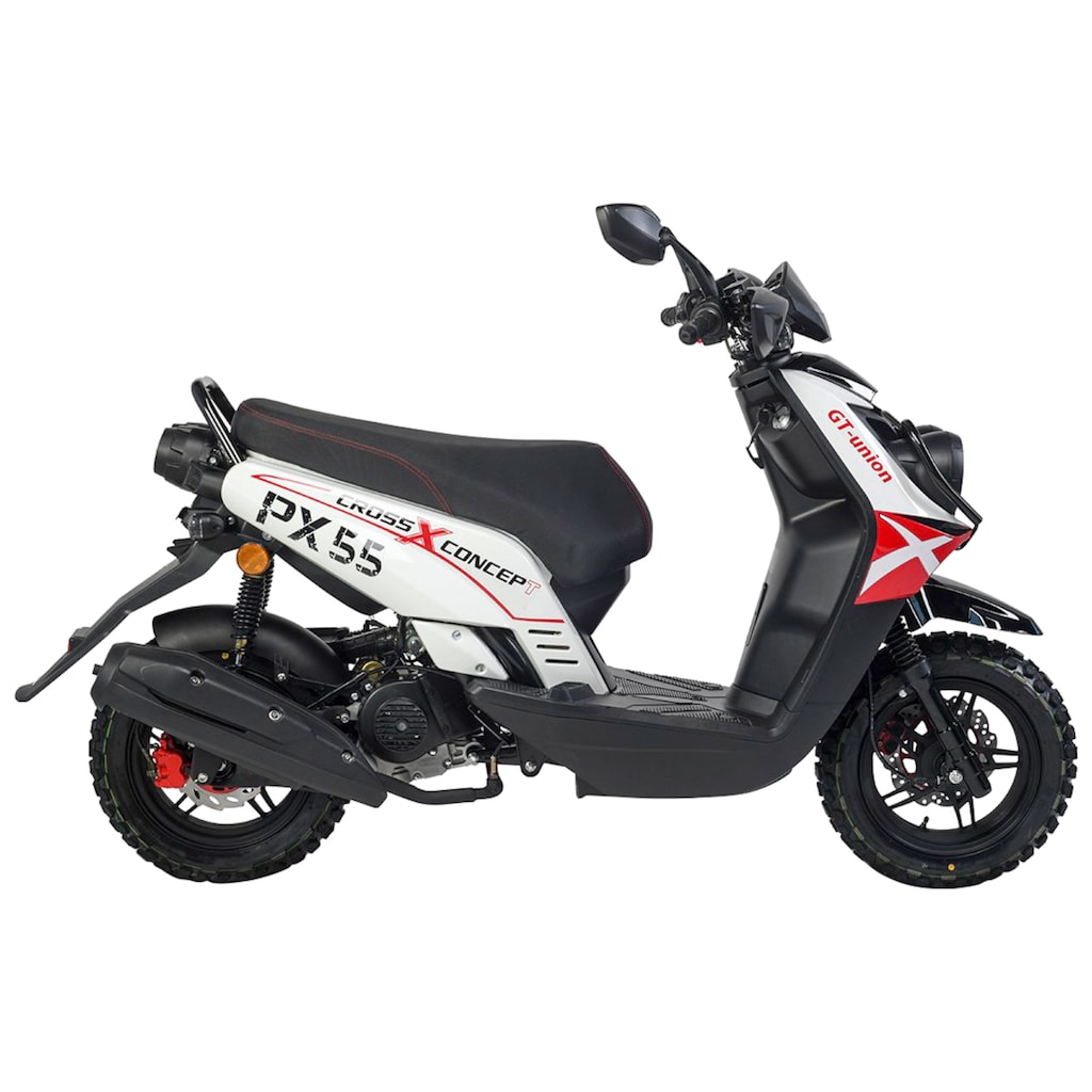 GT UNION Mofaroller »PX 55 Cross-Concept«, 50 cm³, 25 km/h, Euro 5, 2,5 PS