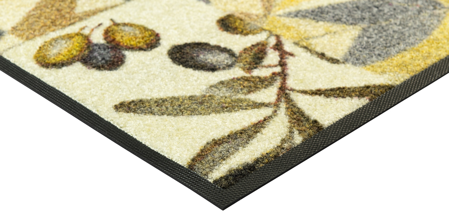 wash+dry by Kleen-Tex Fußmatte »und Läufer Citrus Ceramics« rechteckig 7 mm Höhe