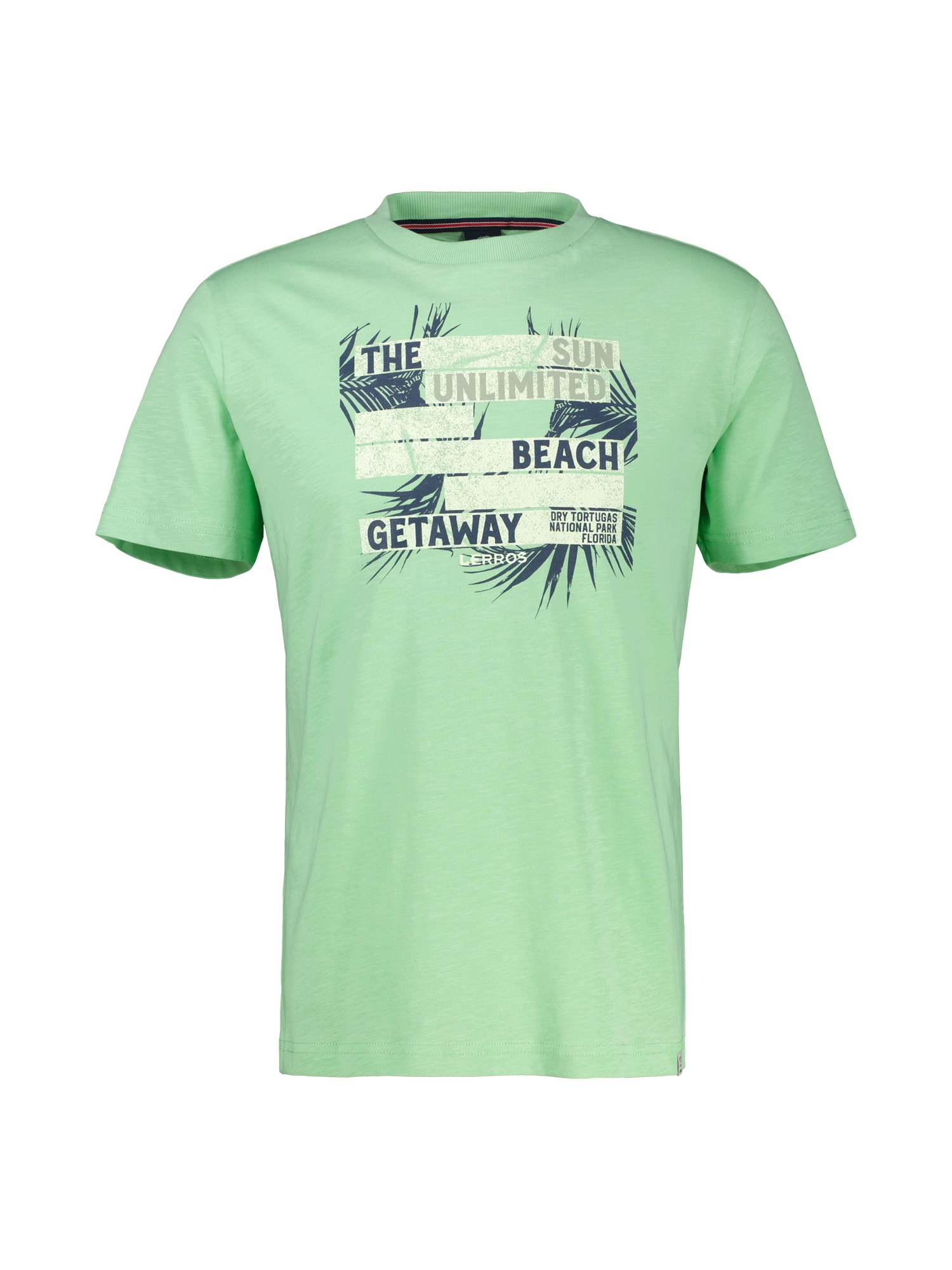 LERROS T-Shirt »LERROS Herren T-Shirt mit sommerlichem Brustprint«