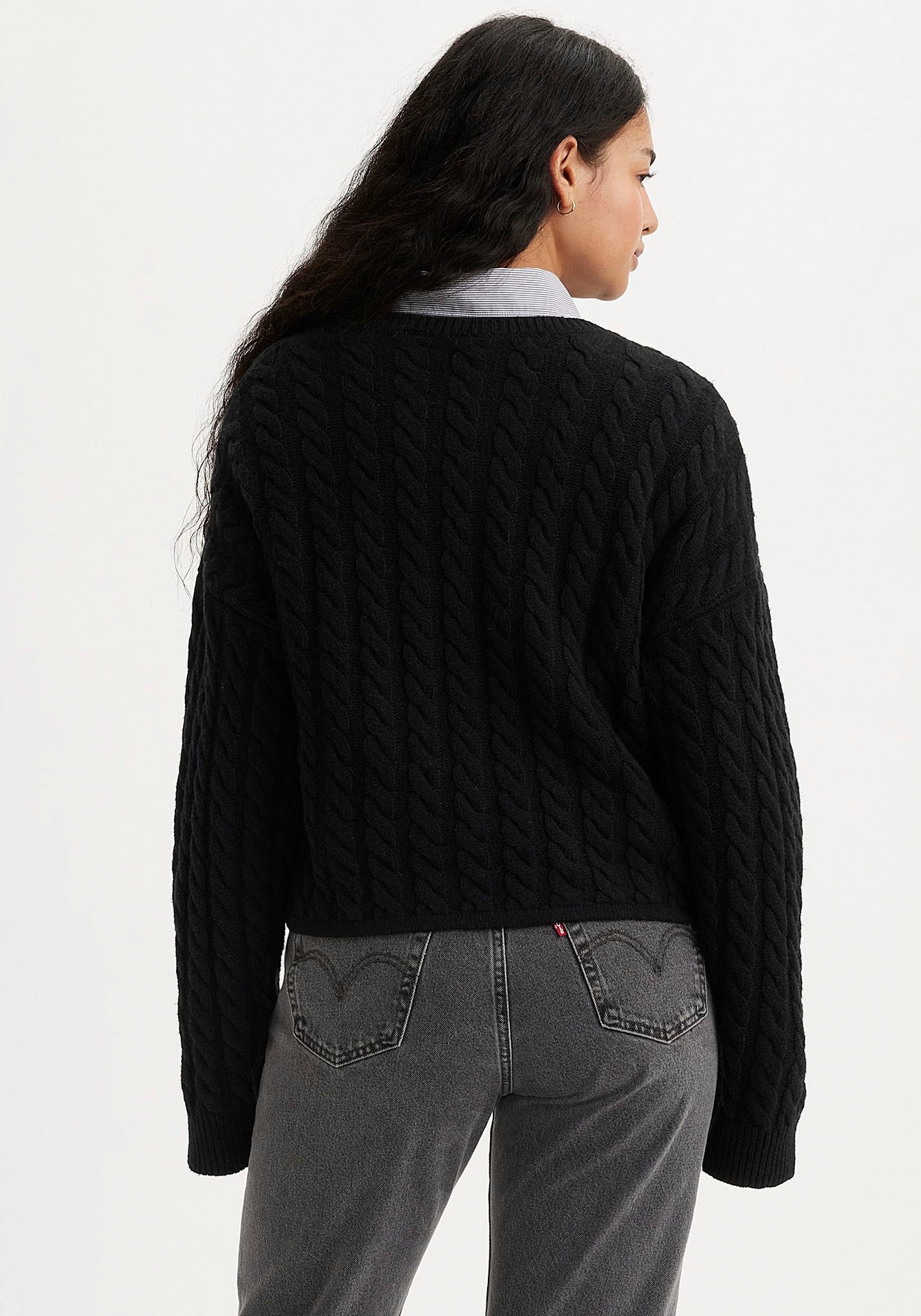 Levi's® Strickpullover »RAE SWEATER NEUTRALS«, in Zopfstrick Muster