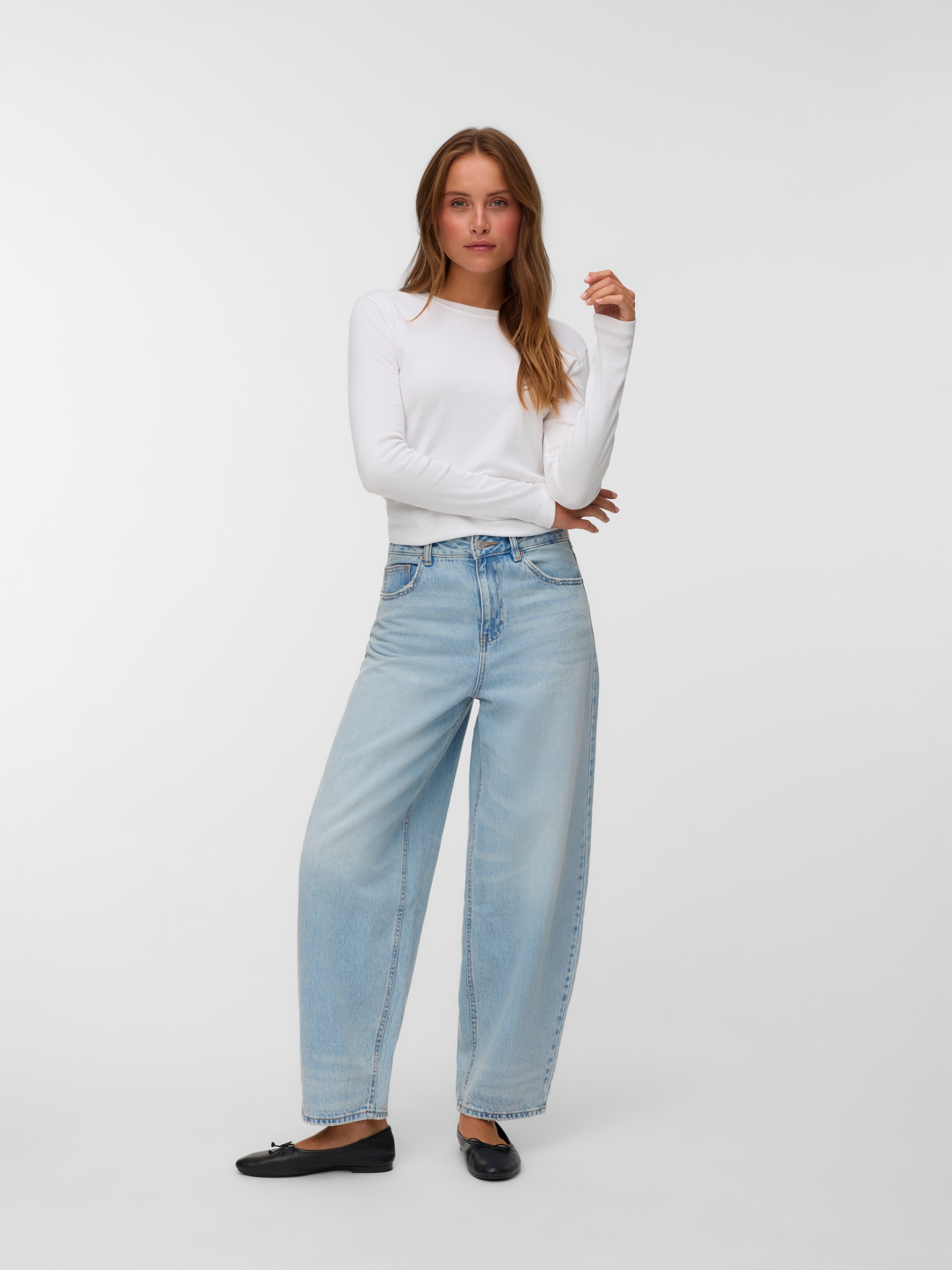 Vero Moda Mom-Jeans »VMBILLIE HR BARREL ANK JEANS LI3146 NOOS«