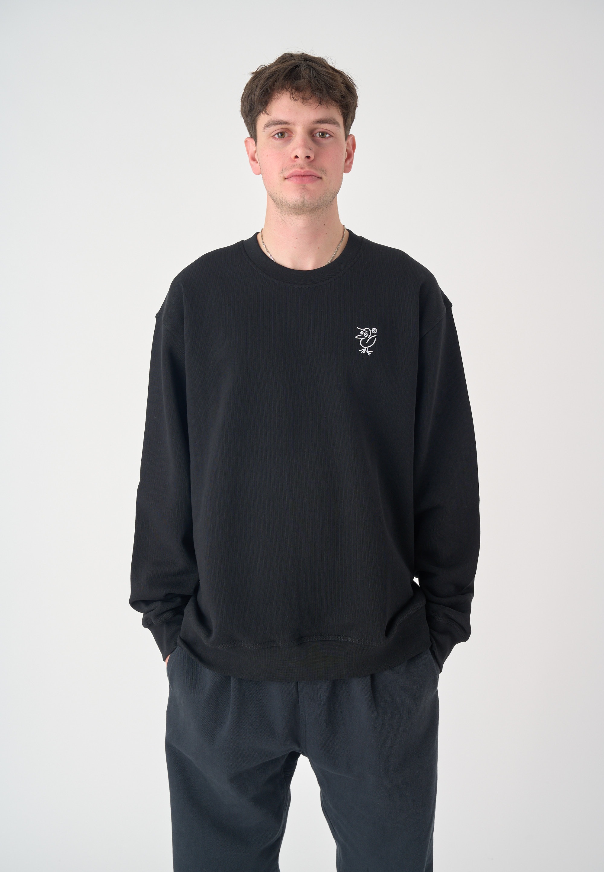 Cleptomanicx Strickpullover »Sketch Gull«, mit lockerem Schnitt