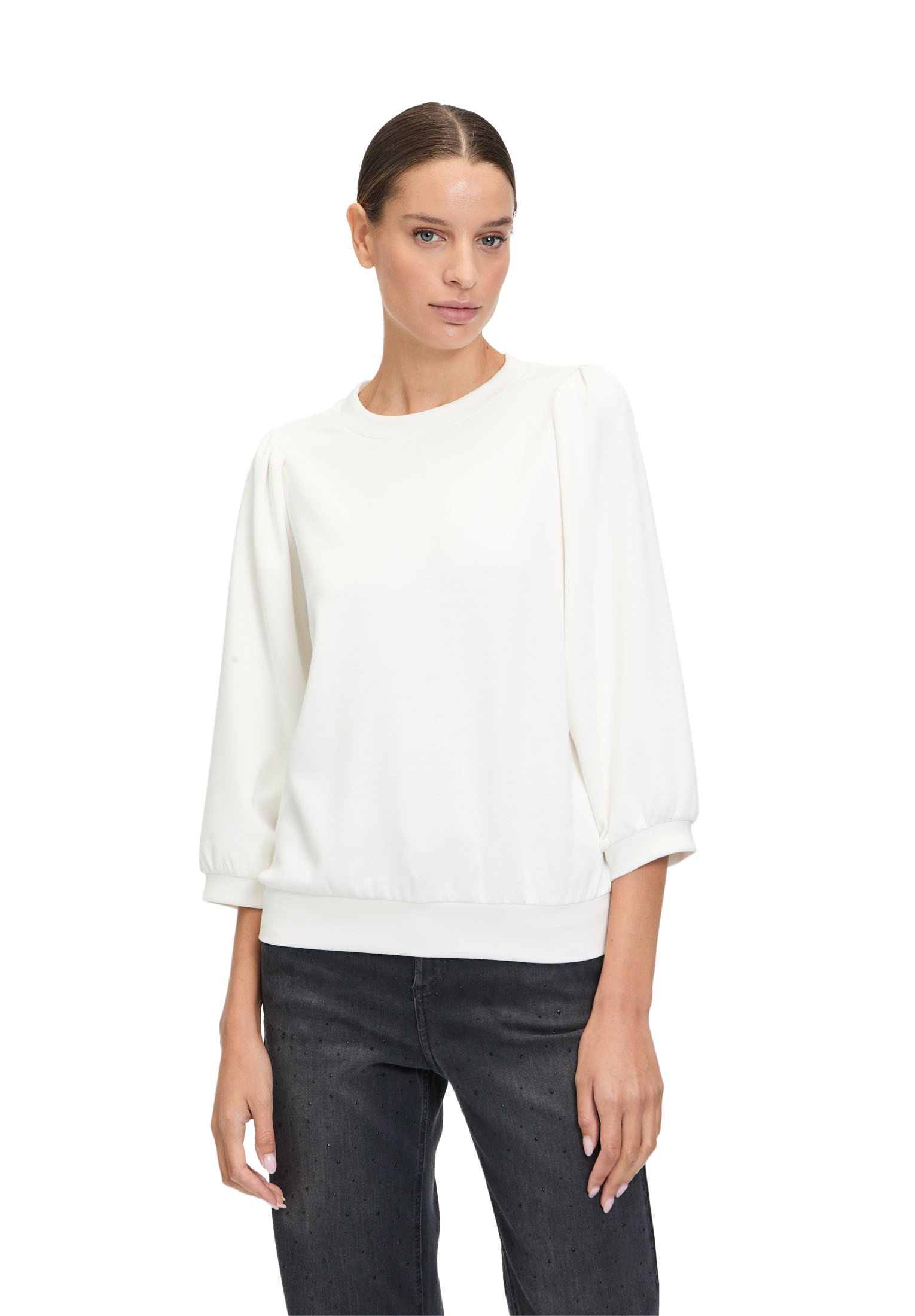 Cartoon Sweatshirt "Damen Sweatshirt mit 3/4 Arm" Material günstig online kaufen