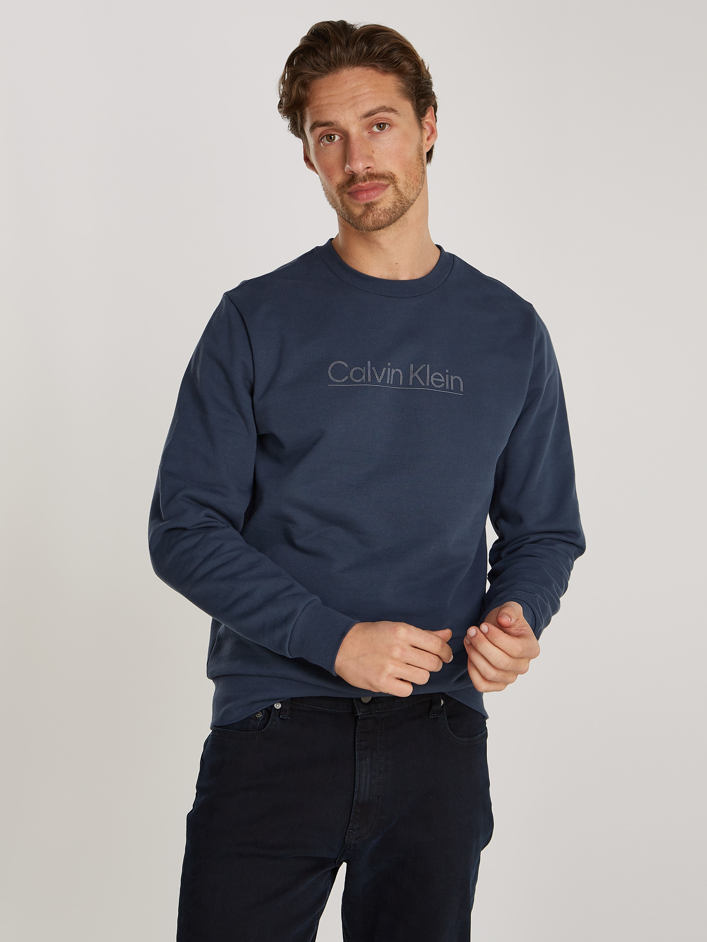 Calvin Klein "RAISED LINE LOGO SWEATSHIRT", mit Logoschriftzug günstig online kaufen