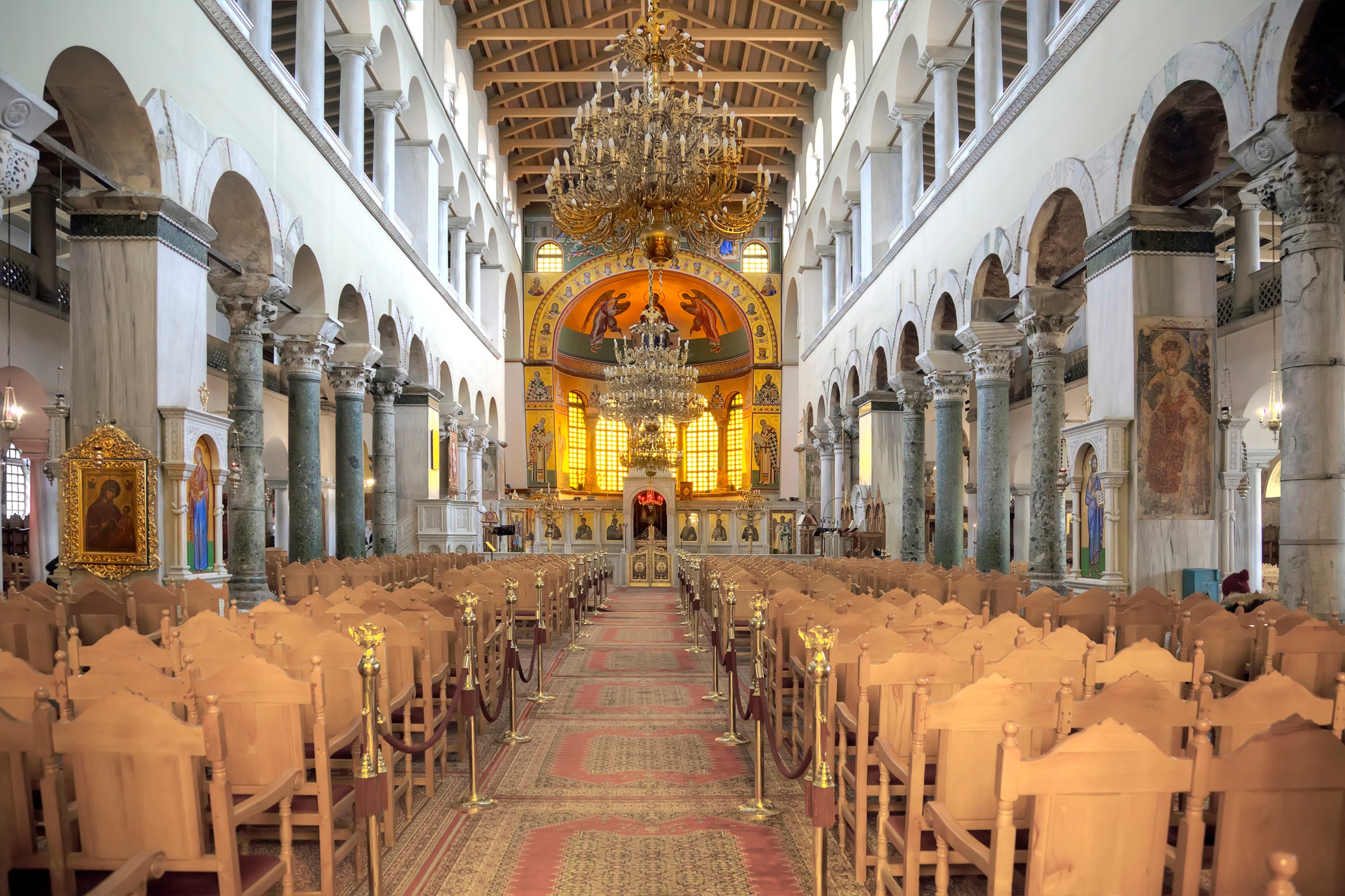 Papermoon Fototapete "ARCHITEKTUR-ORTHODOXE KIRCHE SALONIKI KATHEDRALE SÄULEN"