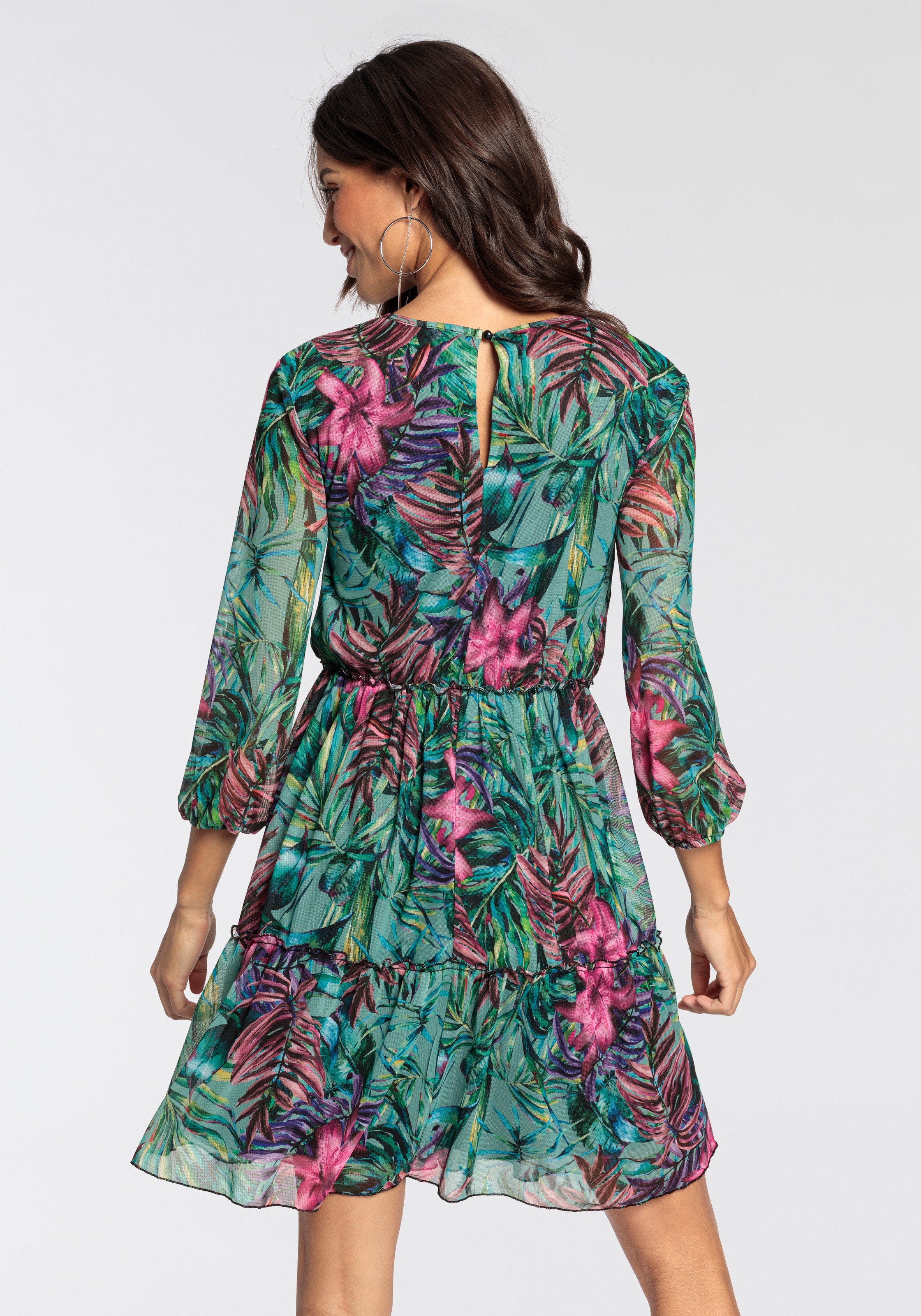 Melrose Meshkleid, im modernem Allover-Print günstig online kaufen