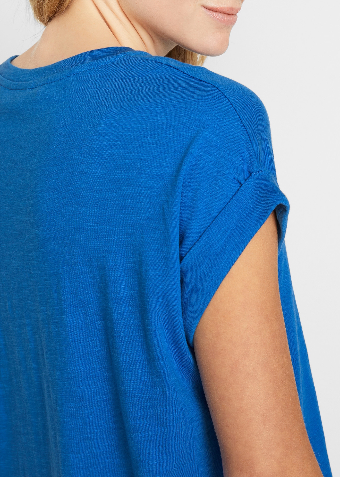 bonprix Longshirt Packung,  im praktischen 2er Pack, aus Baumwolle, lässig geschnitten, Kurzarm
