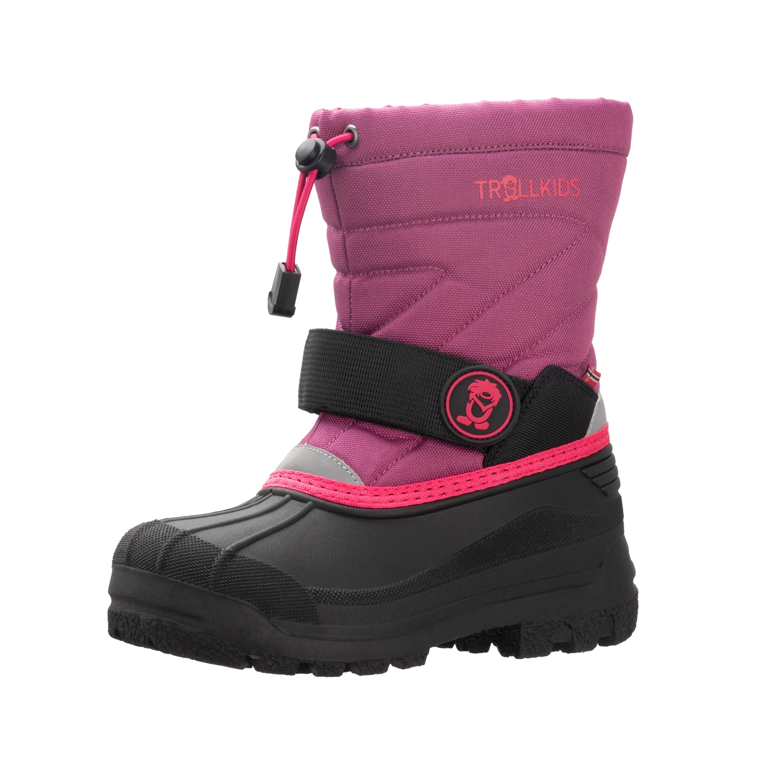 TROLLKIDS Mädchen Snowboots "KIDS TELEMARK WINTER BOOTS PRO", Gr. 40, lila, Synthetik, mehrfarbig, Schuhe, wasserfest, Schnellverschluss,
