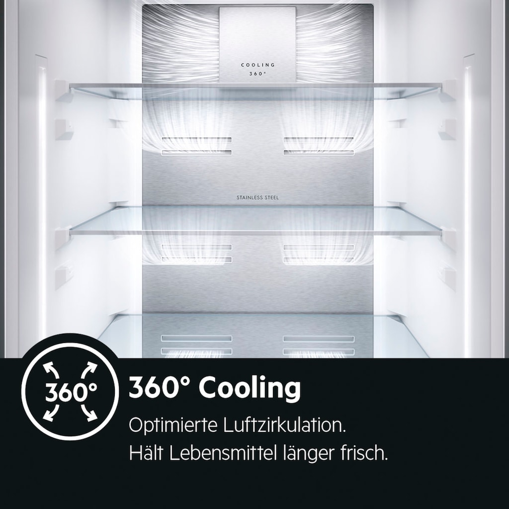 AEG Kühlschrank »RKB738E5MB«, RKB738E5MB, 186 cm hoch, 59,5 cm breit