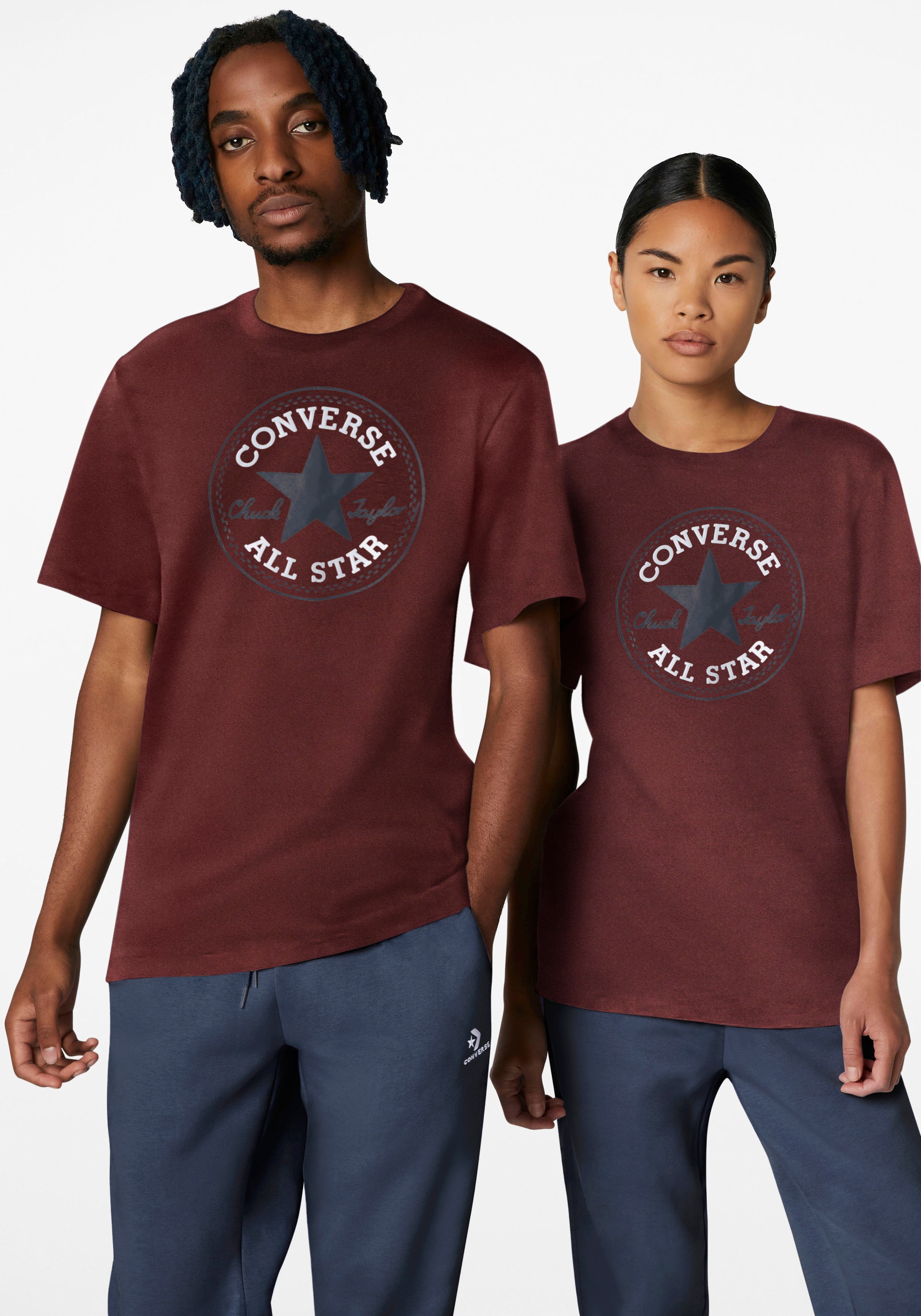 Converse T-Shirt "CONVERSE GO-TO ALL STAR PATCH STANDARD-FIT T-SHIRT", Unisex