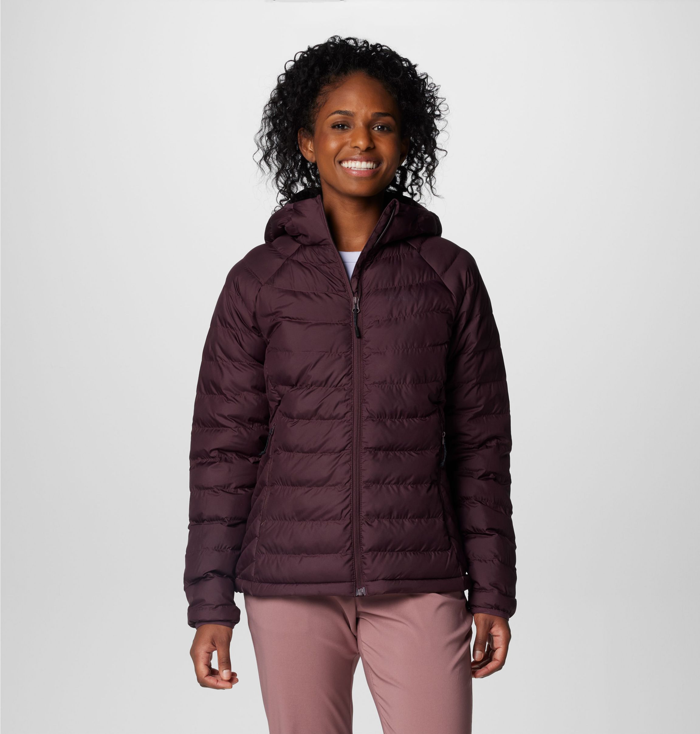 Columbia Steppjacke "Powder Lite II Hooded Jacket" wasserabweisende Außenjacke, leichte Steppjacke, mit Reißverschluss