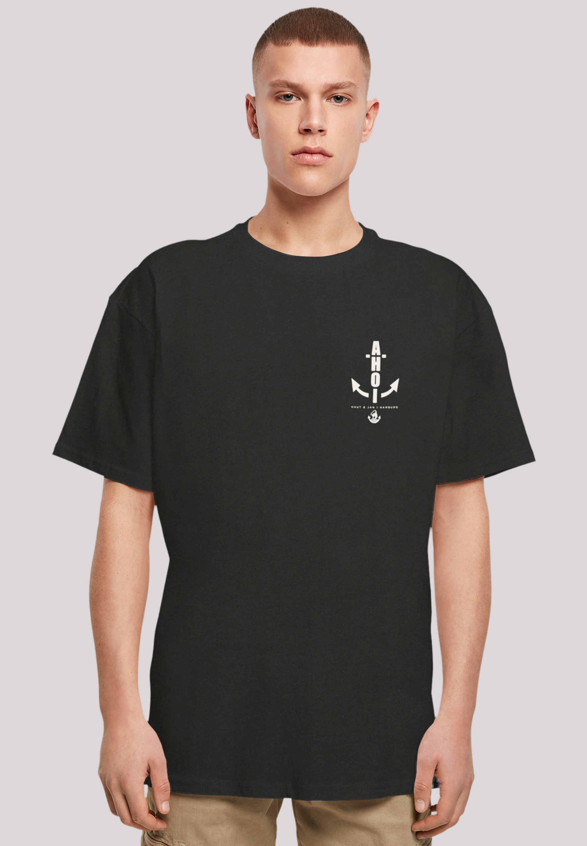 T-Shirt »Ahoi Anker Knut & Jan Hamburg«, Print