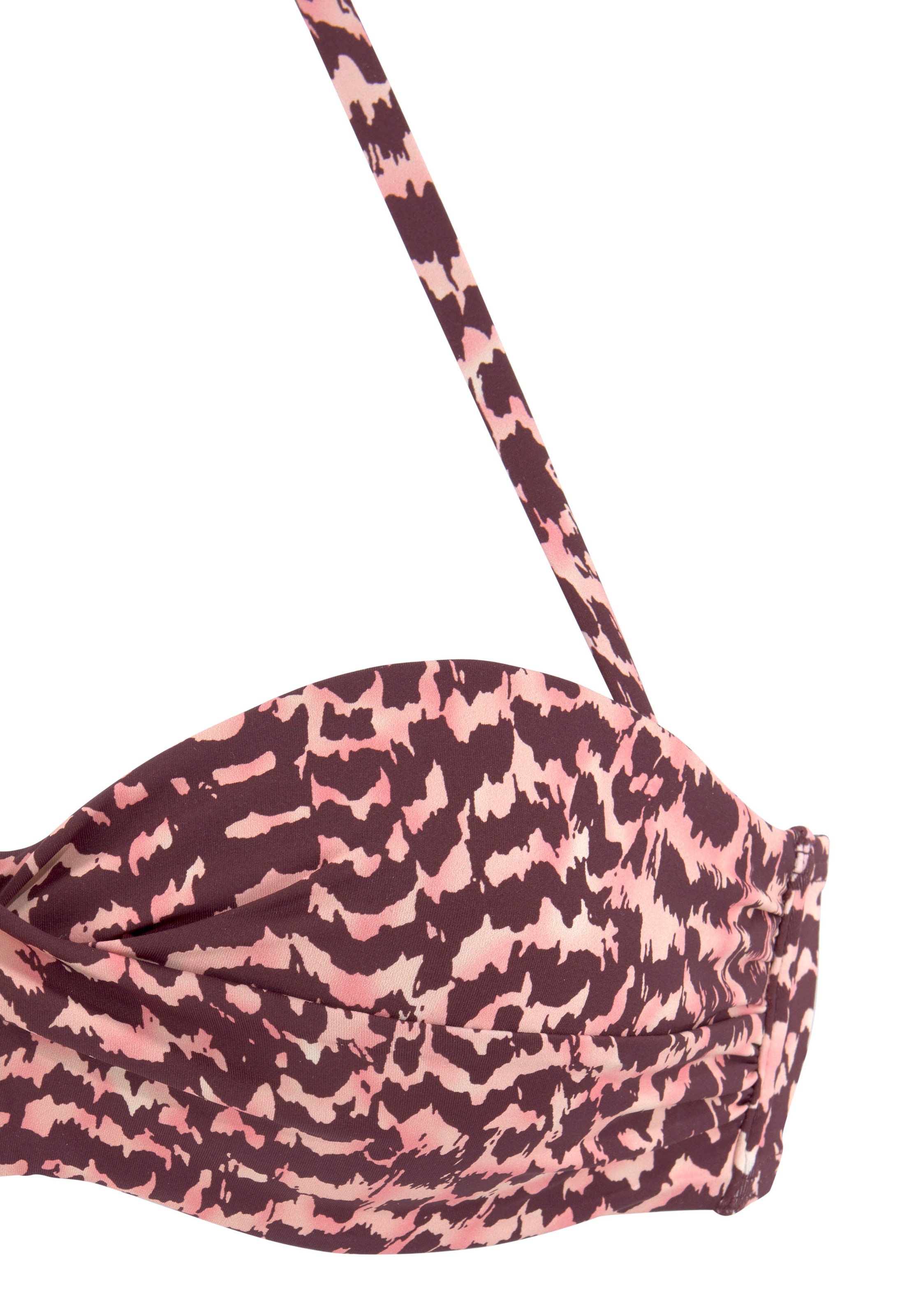 LASCANA Bügel-Bandeau-Bikini-Top »Holly«, in Wickeloptik