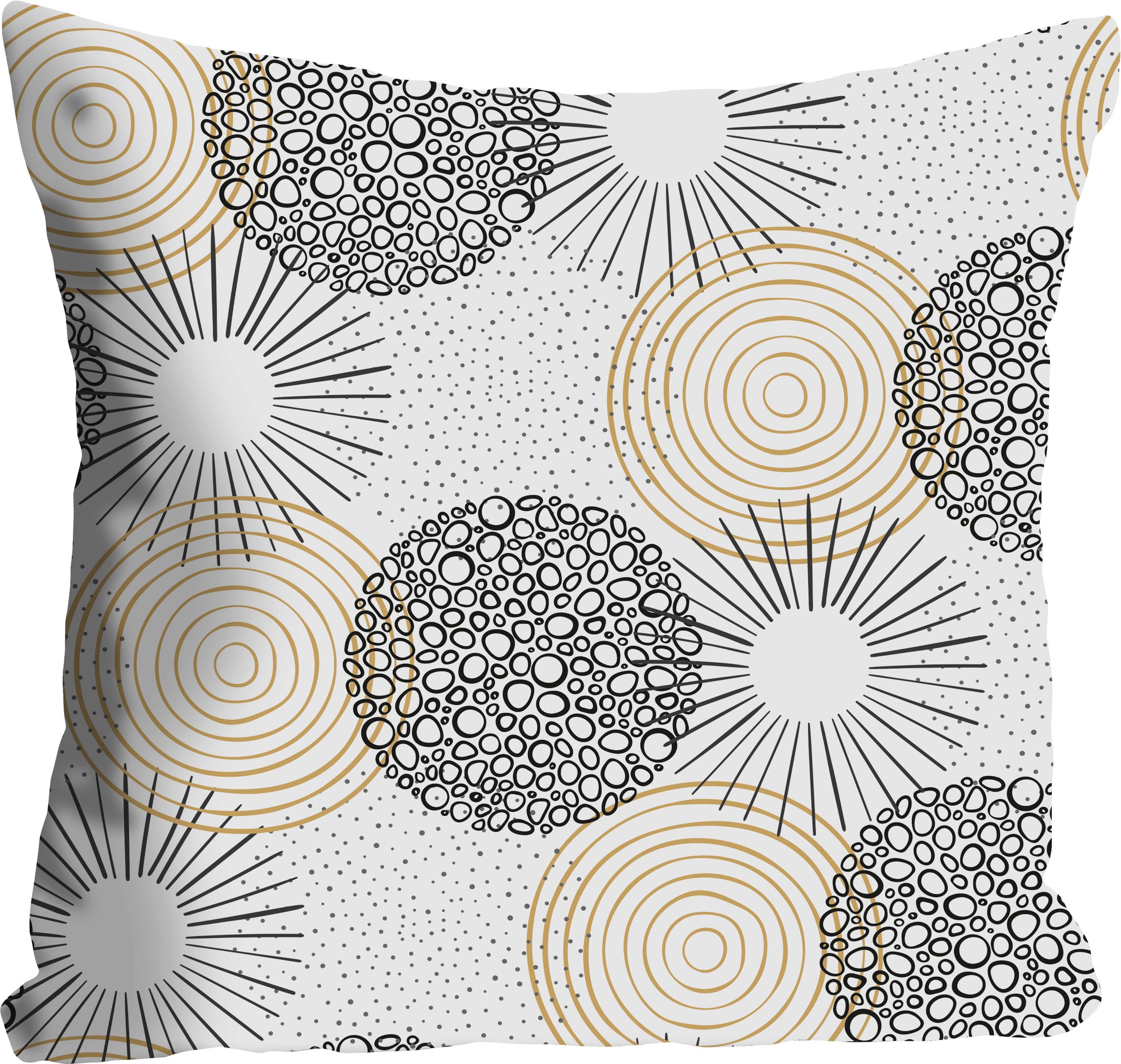 queence Dekokissen "Katja" Kissenhülle,Formen,Muster,Weiß,Geometrisch,Minim günstig online kaufen
