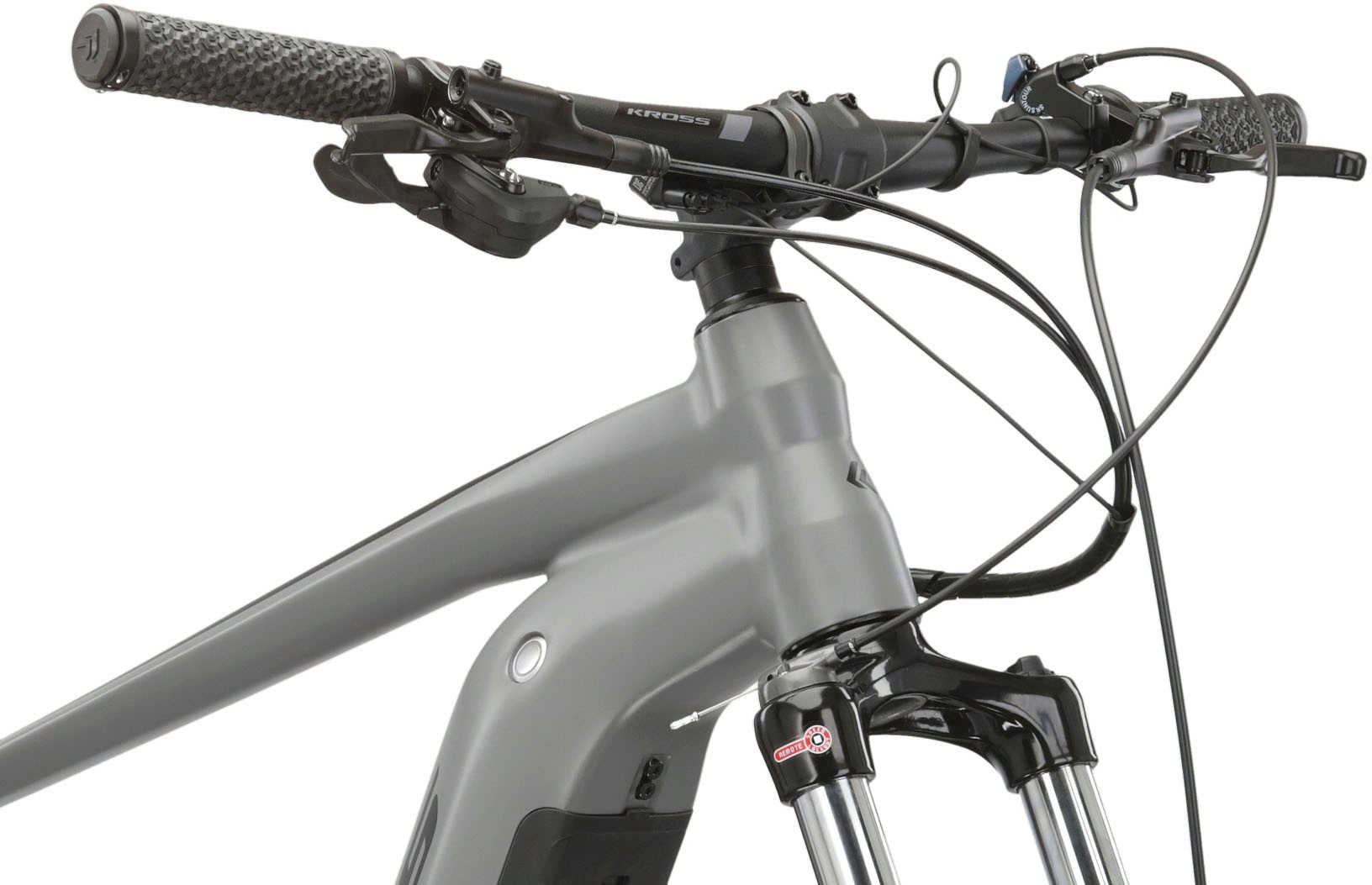 Kross E-Bike »KROSS E-MTB Level Boost 1.0 29" grau«, 10 Gang, Shimano, DEORE M5120, Mittelmotor 250 W