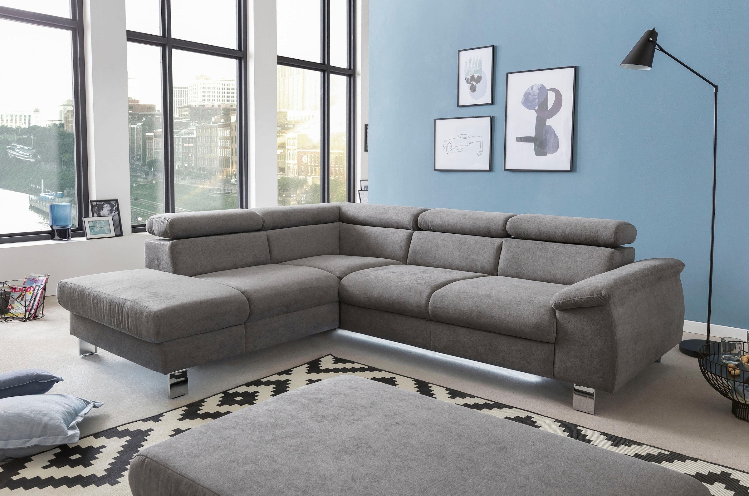 COTTA Polstergarnitur "Komaris L-Form", (Set), Set bestehend aus: Ecksofa m günstig online kaufen