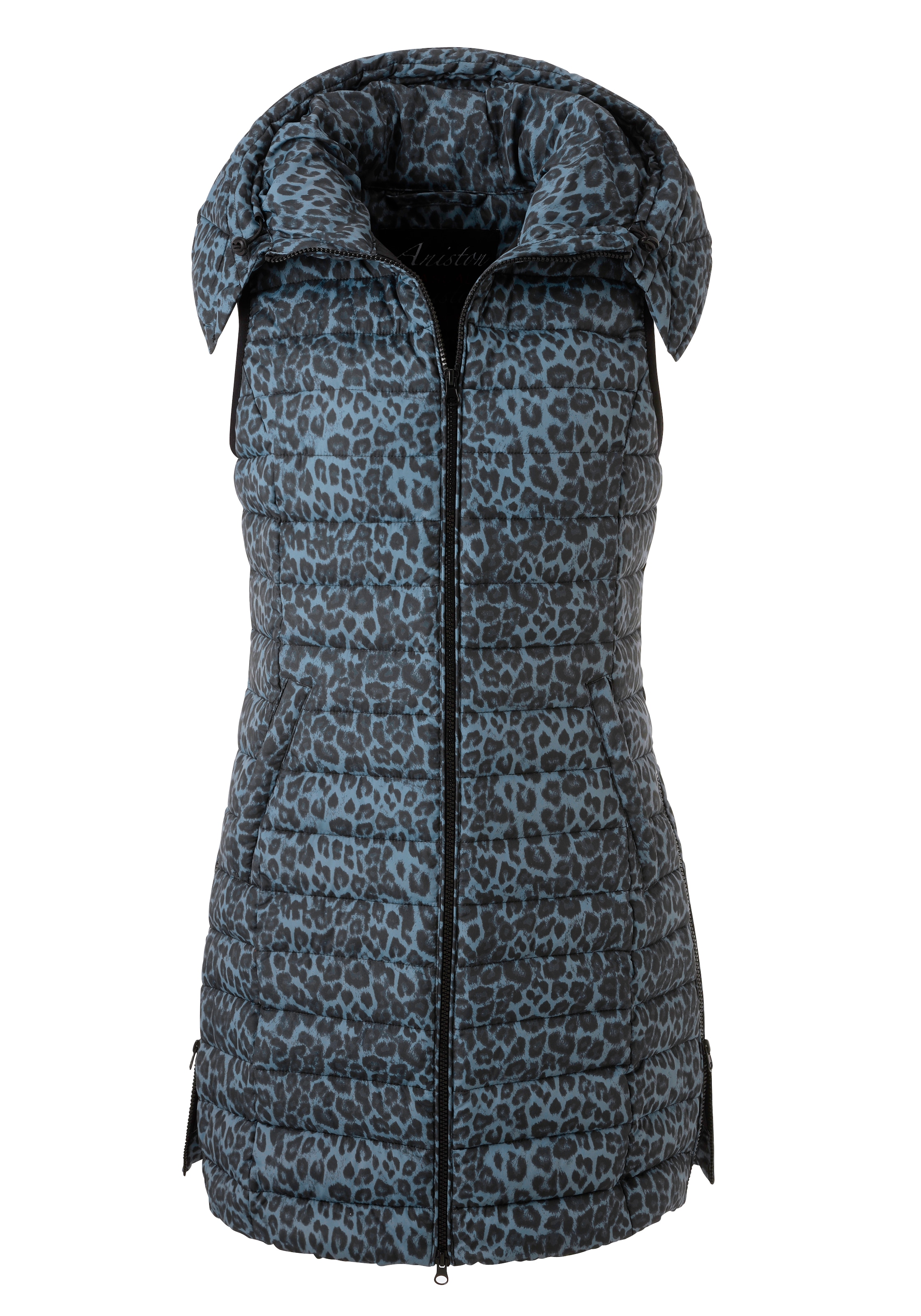Aniston CASUAL Steppweste, im extravaganten Leo-Muster - NEUE KOLLEKTION