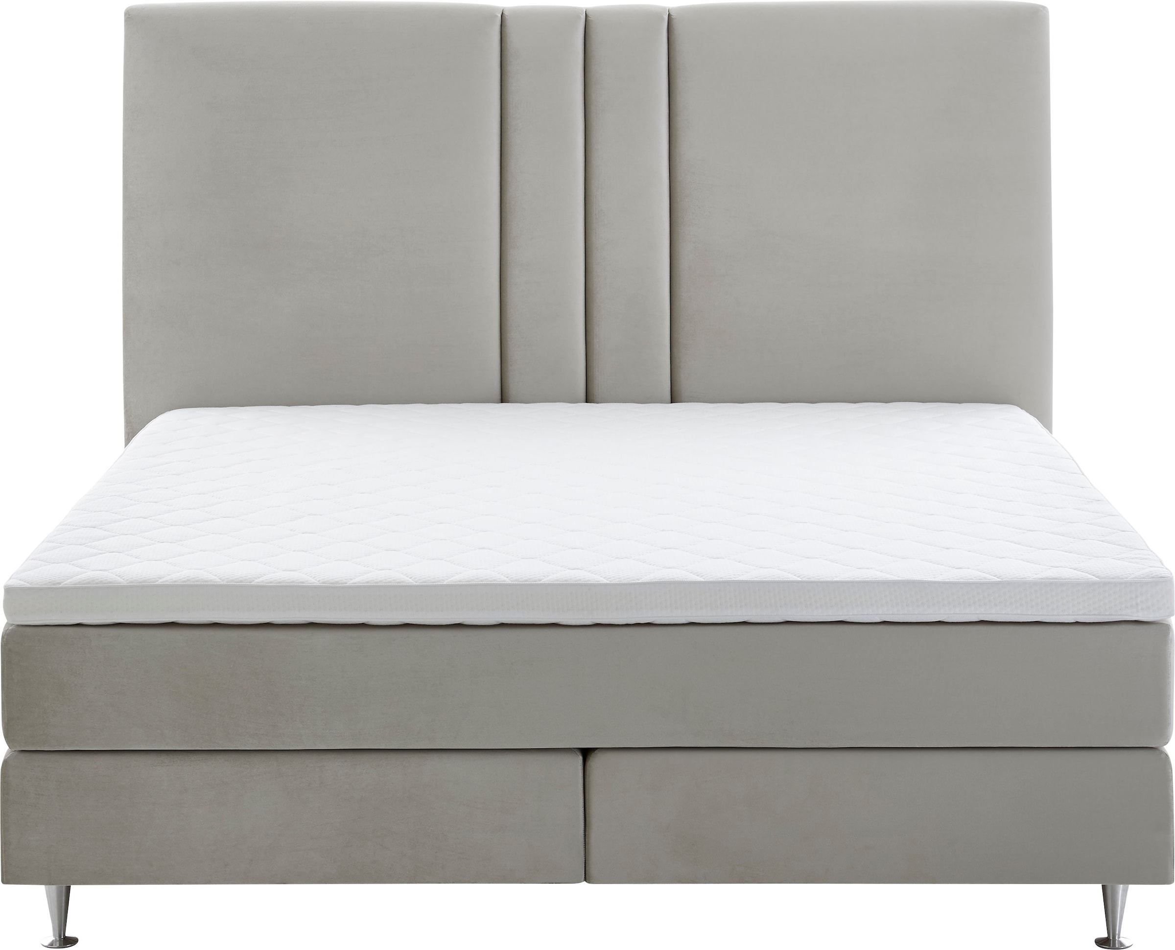 ATLANTIC home collection Boxspringbett »Rita«, mit Topper und hohen Kopfteil