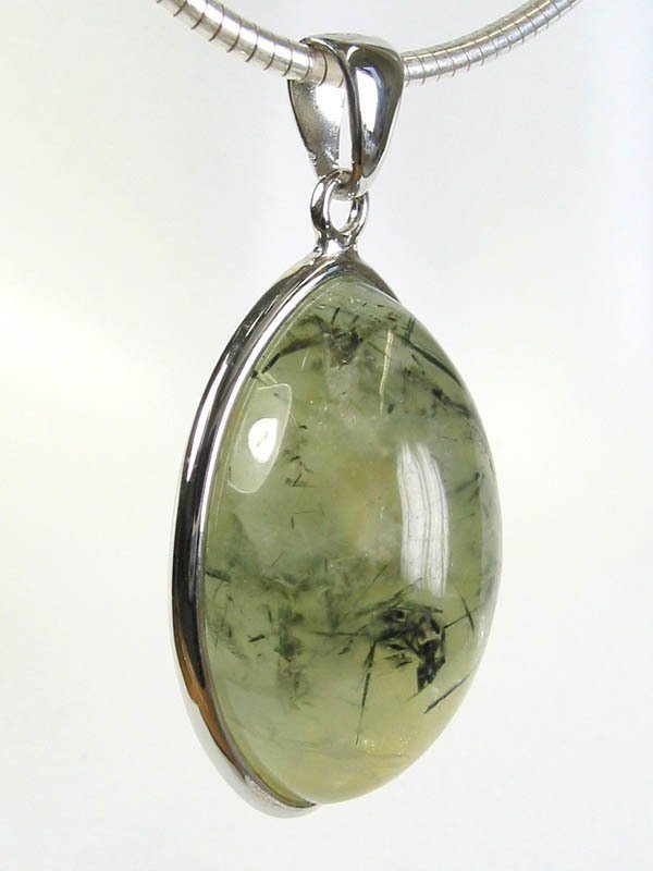 Adelia´s Kettenanhänger »Schmuck Prehnit Anhänger 925 Silber«