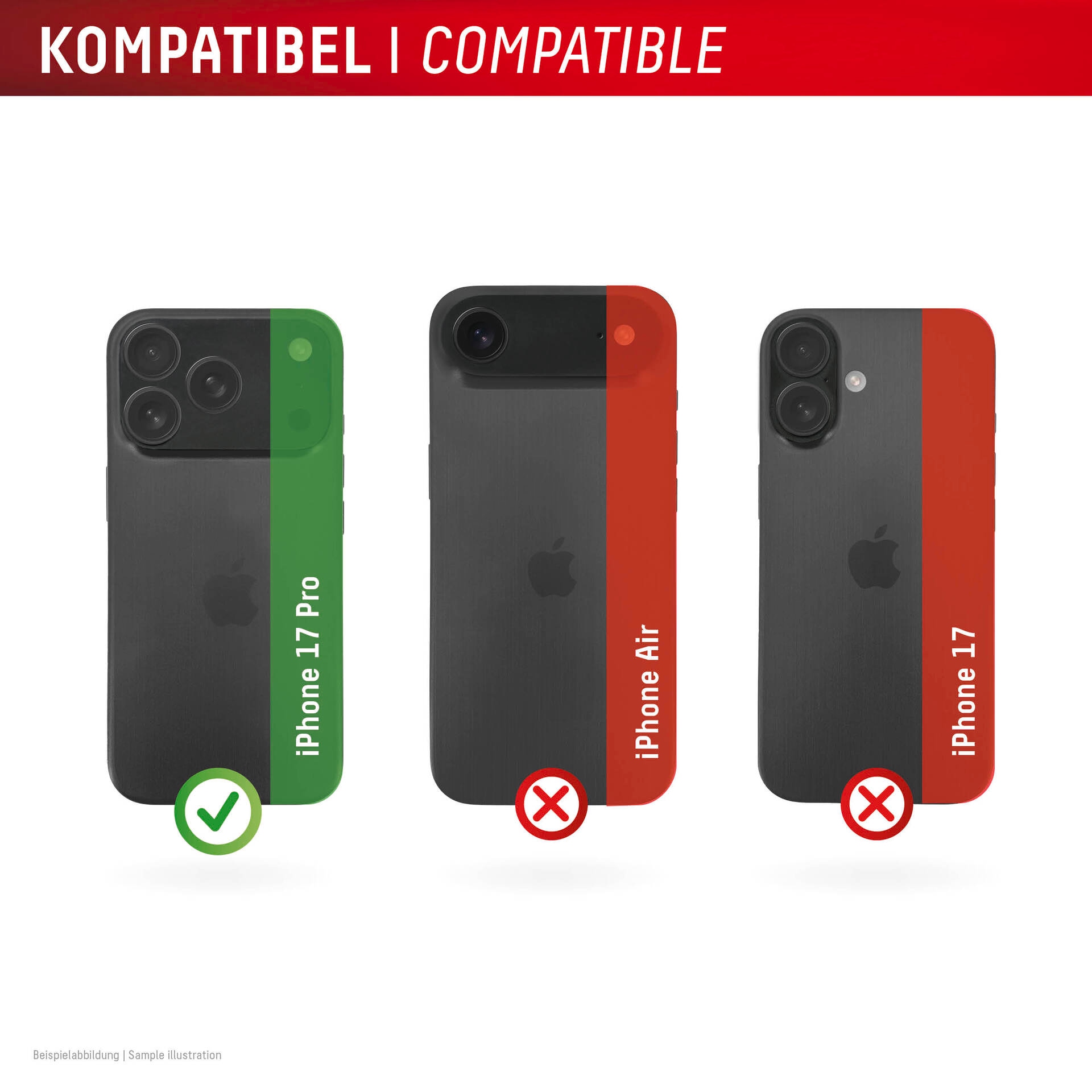 Displex Kameraschutzglas »Camera Lens Glass Glass All-In-One Protector Full Cover«, für Apple iPhone 17 Pro, Kameraschutz,Linsenschutz,Objektivschutz, kratz- & stoßfest