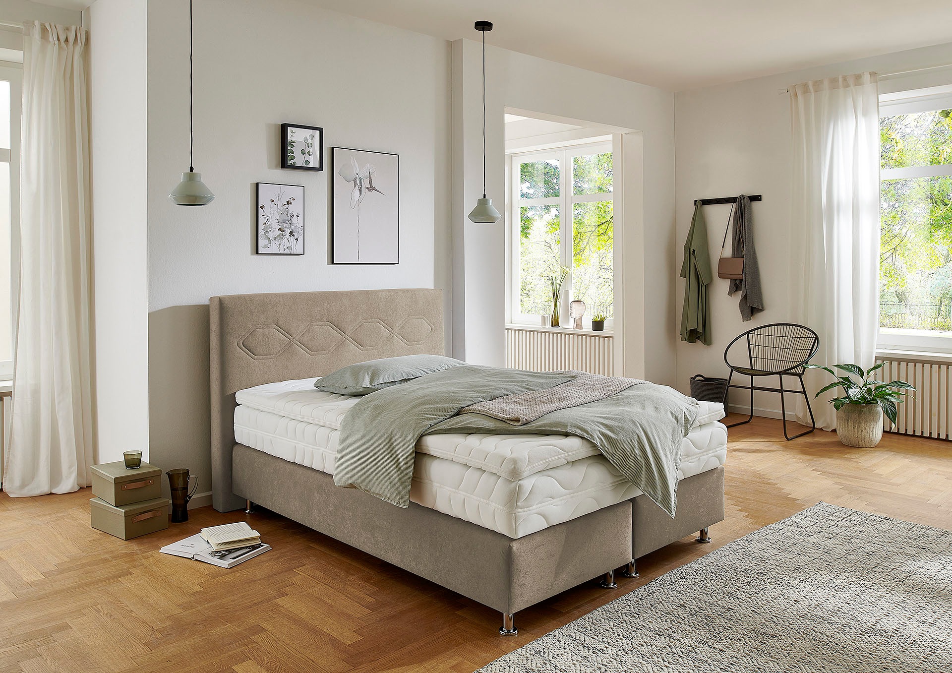 Westfalia Schlafkomfort Boxspringbett, wahlweise mit Topper