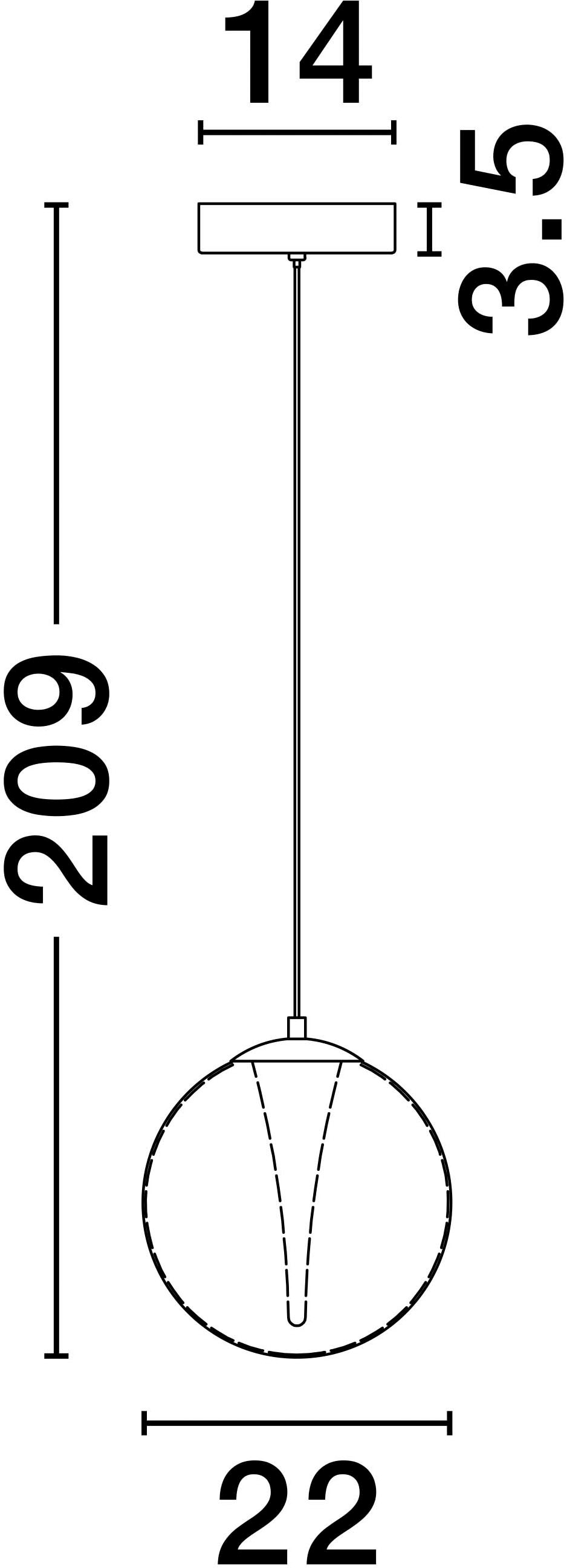 Nova Luce Pendelleuchte »GALEO«, 1 flammig