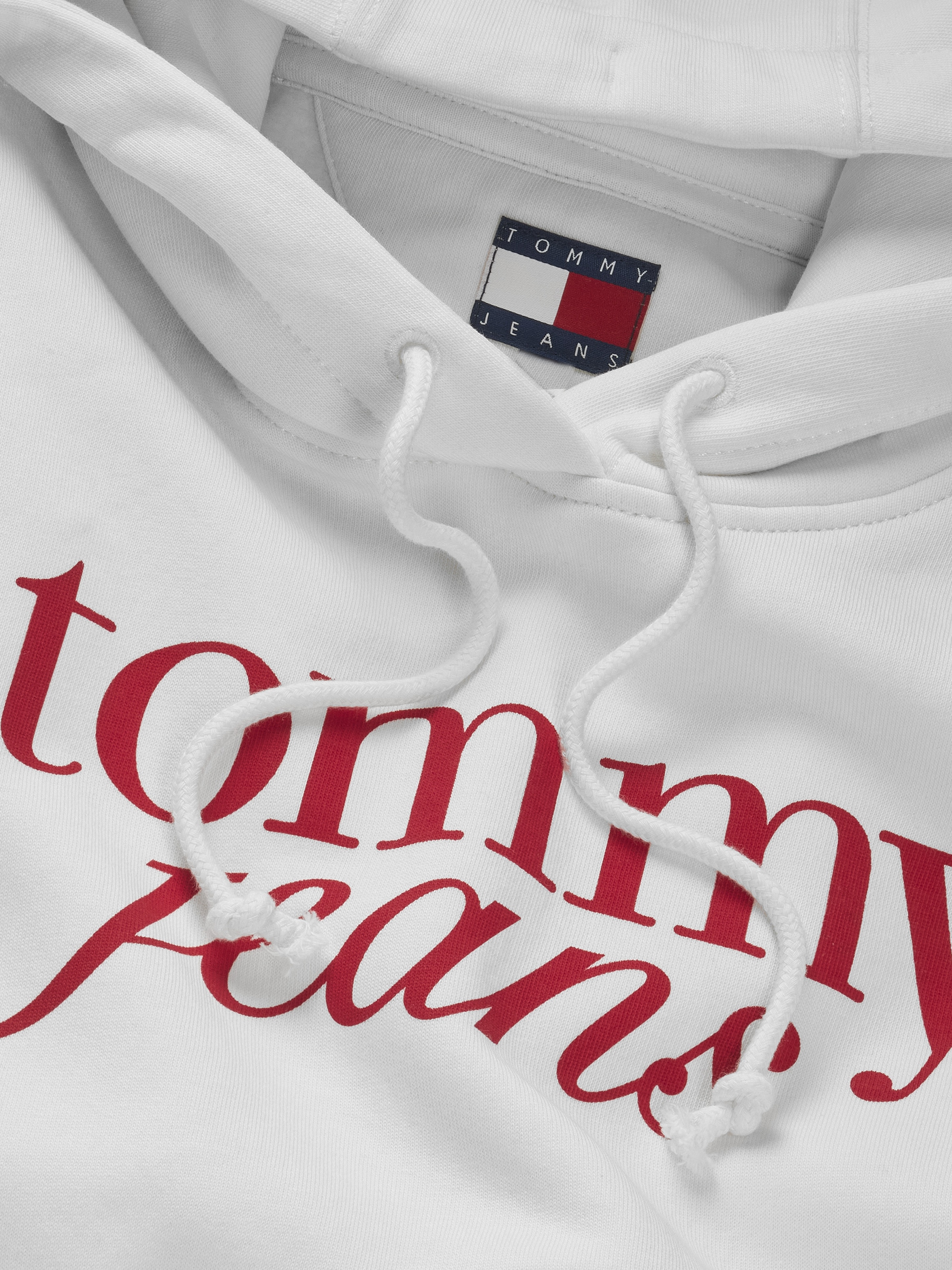 Tommy Jeans Curve Kapuzensweatshirt »TJW REG ESS LOGO HOODIE EXT«, in Großen Größen, Kapuze, Logo-Flag