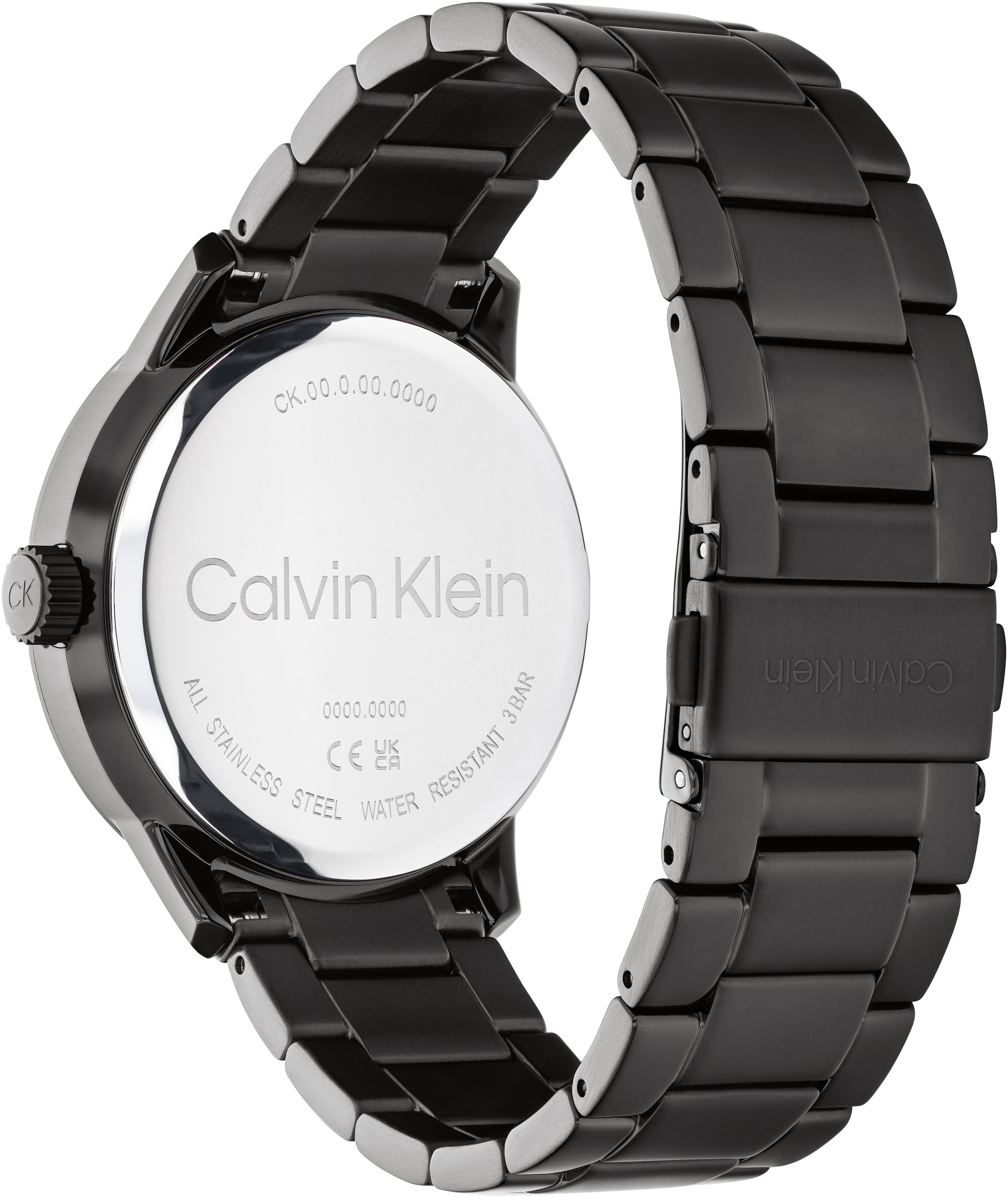 Calvin Klein Quarzuhr »Minimalistic Pilot«, Armbanduhr, Herrenuhr, Edelstahlarmband, analog, Tag