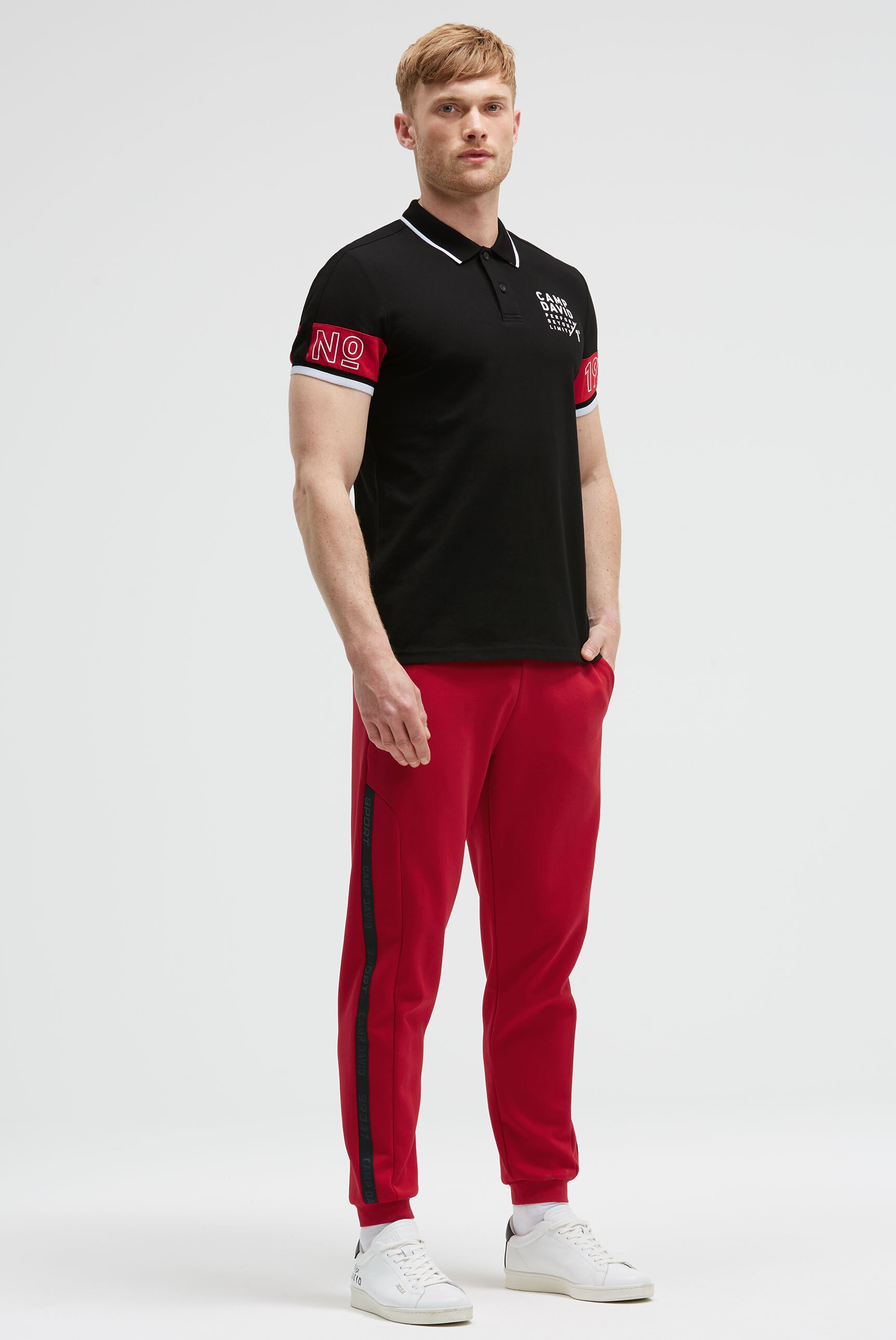 CAMP DAVID Poloshirt mit Baumwolle