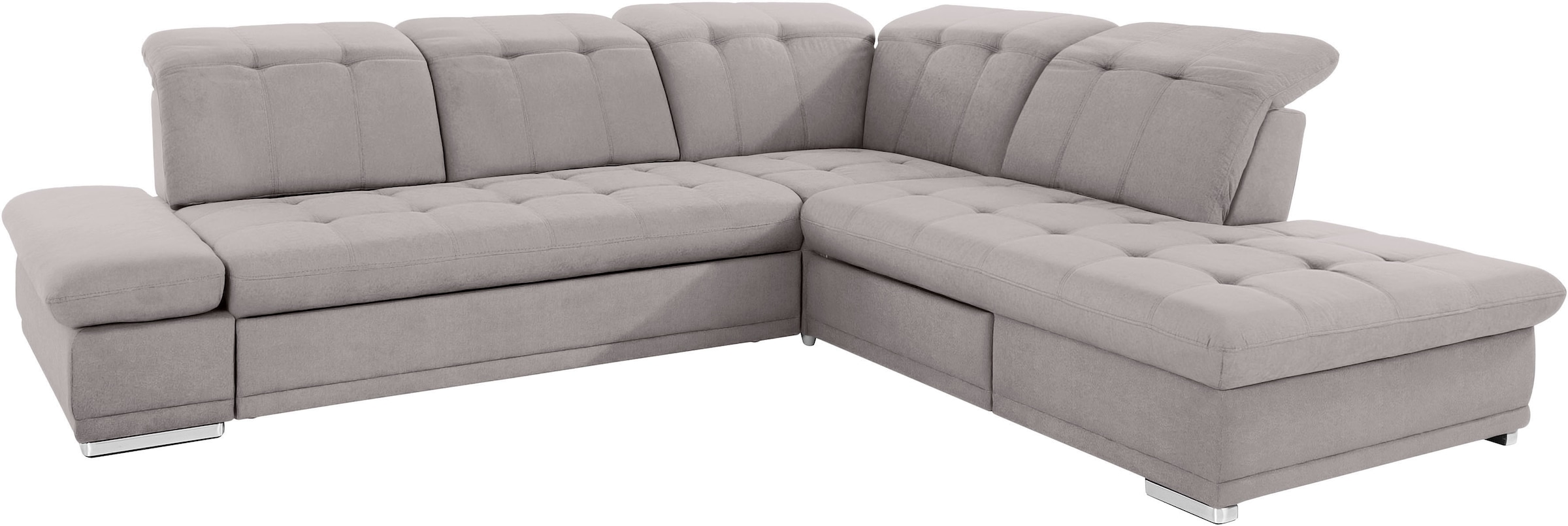 COTTA Ecksofa »Holiday L-Form mit Sitztiefen-, Armteil- und Kopfteilverstellung« wahlweise mit Bettfunktion & Bettkasten
