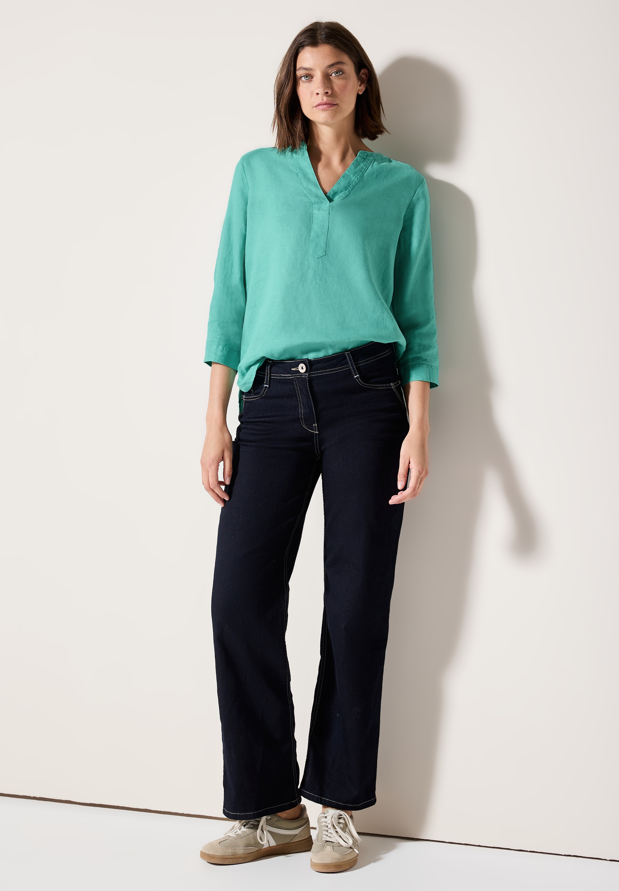 Cecil Klassische Bluse, mit 3/4 Ärmeln