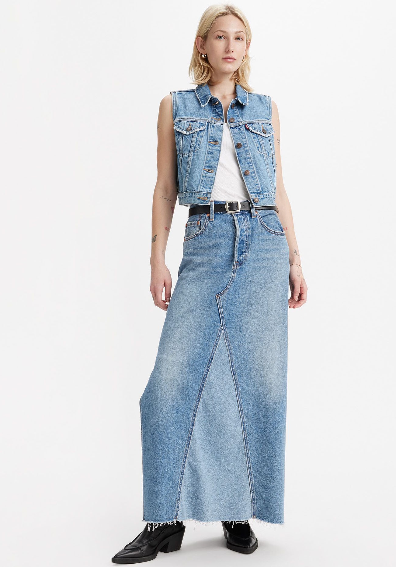 Levi's® Jeansrock »ICONIC LONG SKIRT«, im Five-Pocket Style