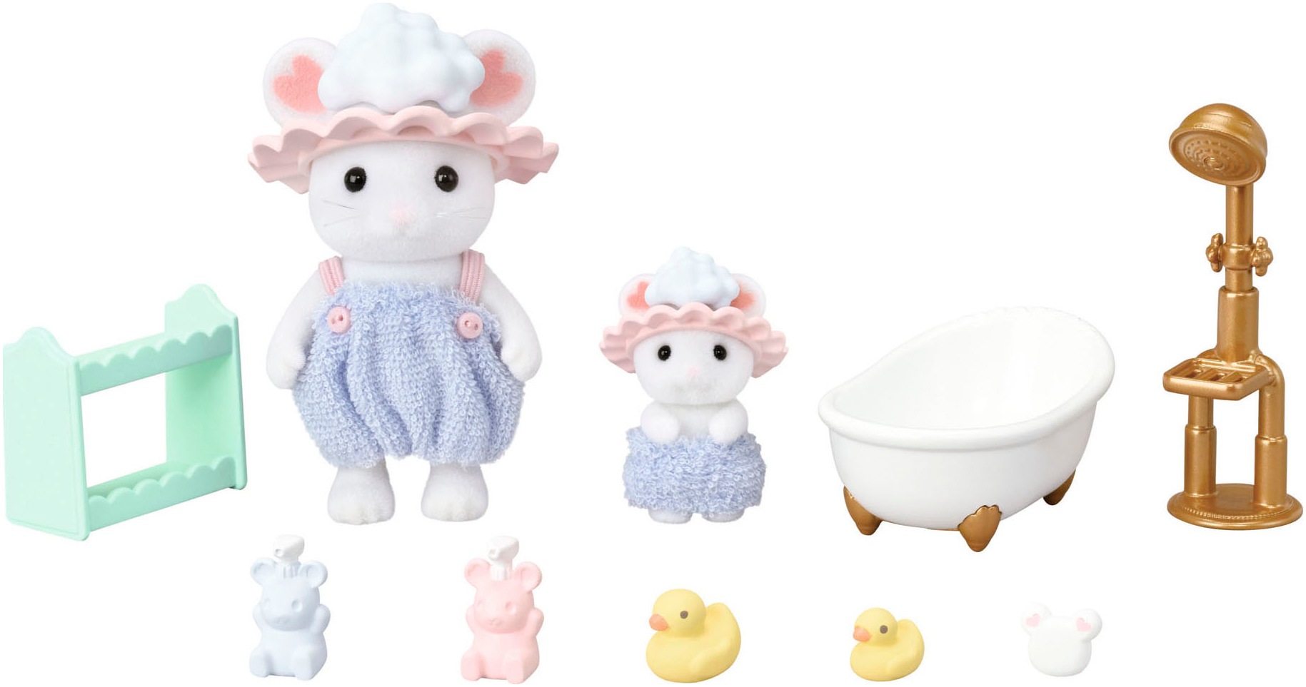 Sylvanian Families Spielwelt »Marshmallow Mäuse Badespaß Spielset (5805)«