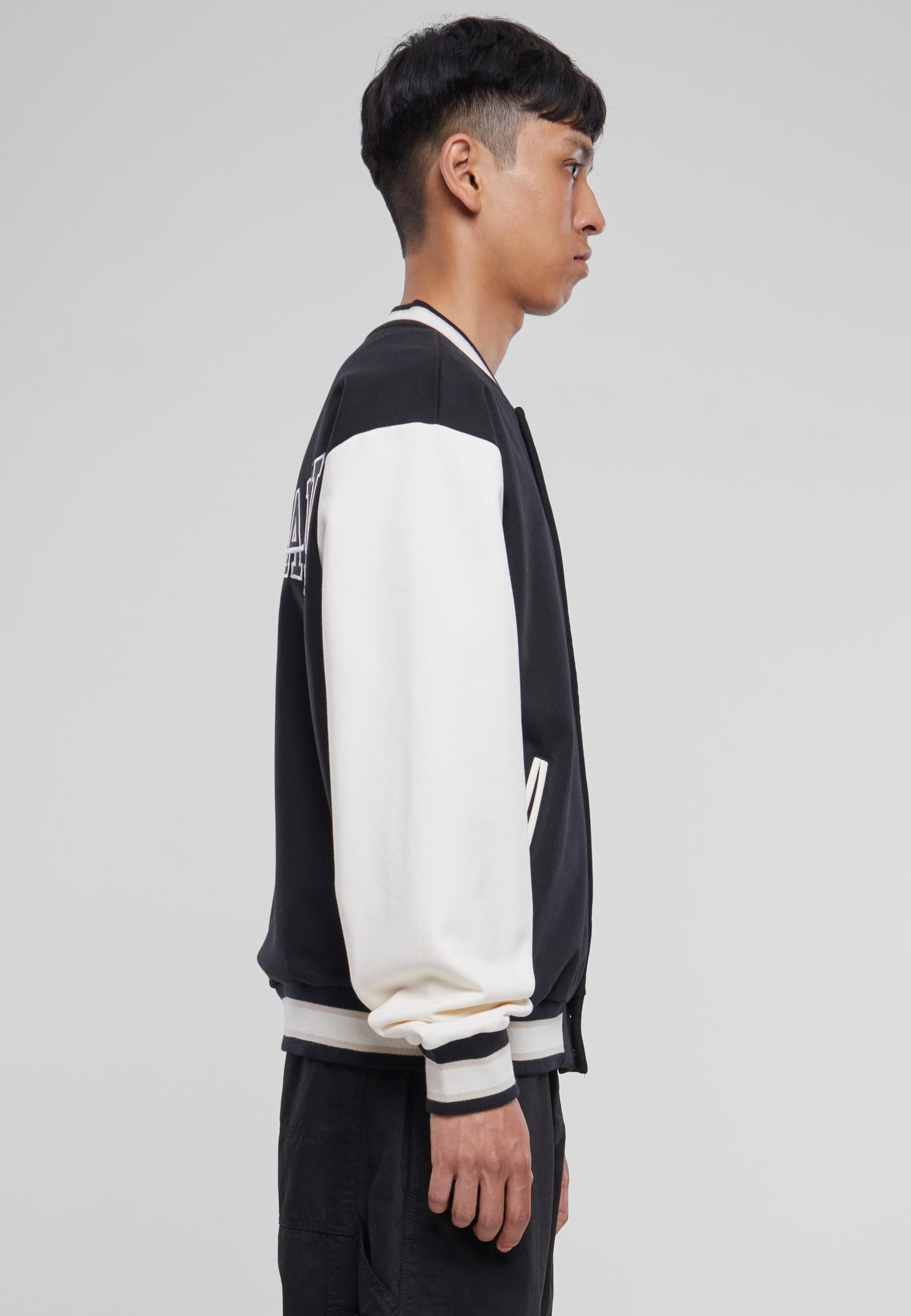 Karl Kani Collegejacke »Karl Kani Herren KM232-007-2 KK Og Fleece College Jacket«, (1 St.), ohne Kapuze