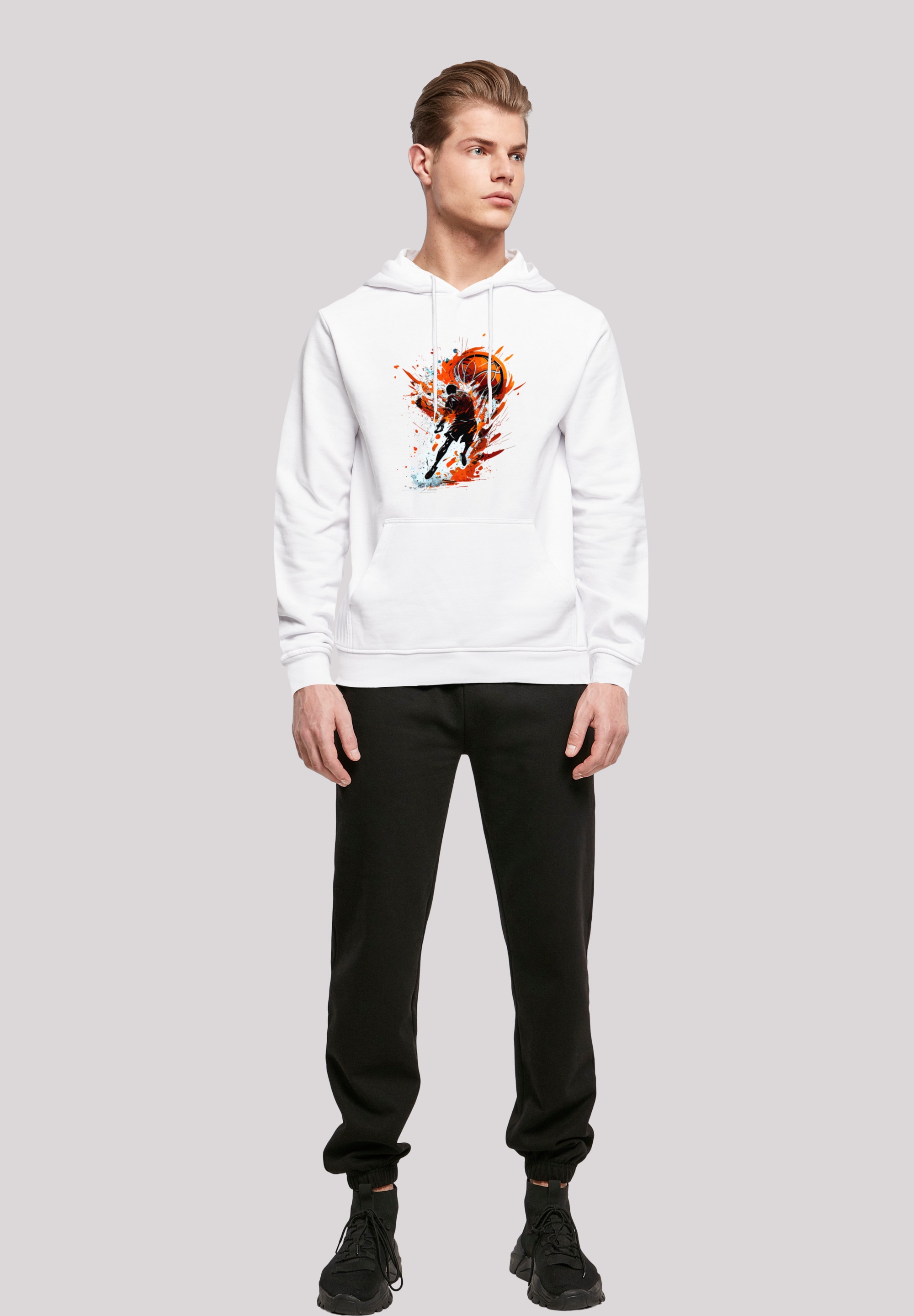 F4NT4STIC Kapuzenpullover »Basketball Splash Sport HOODIE«, Print