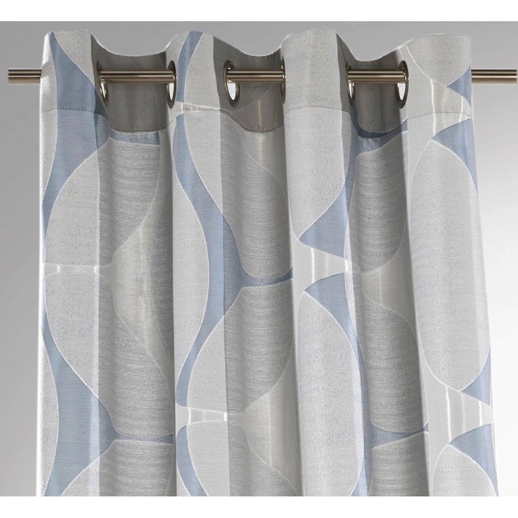 Weckbrodt Vorhang »Louis«, (1 St.), Ösenschal, blickdicht, Jacquard, strukturierte Oberfläche
