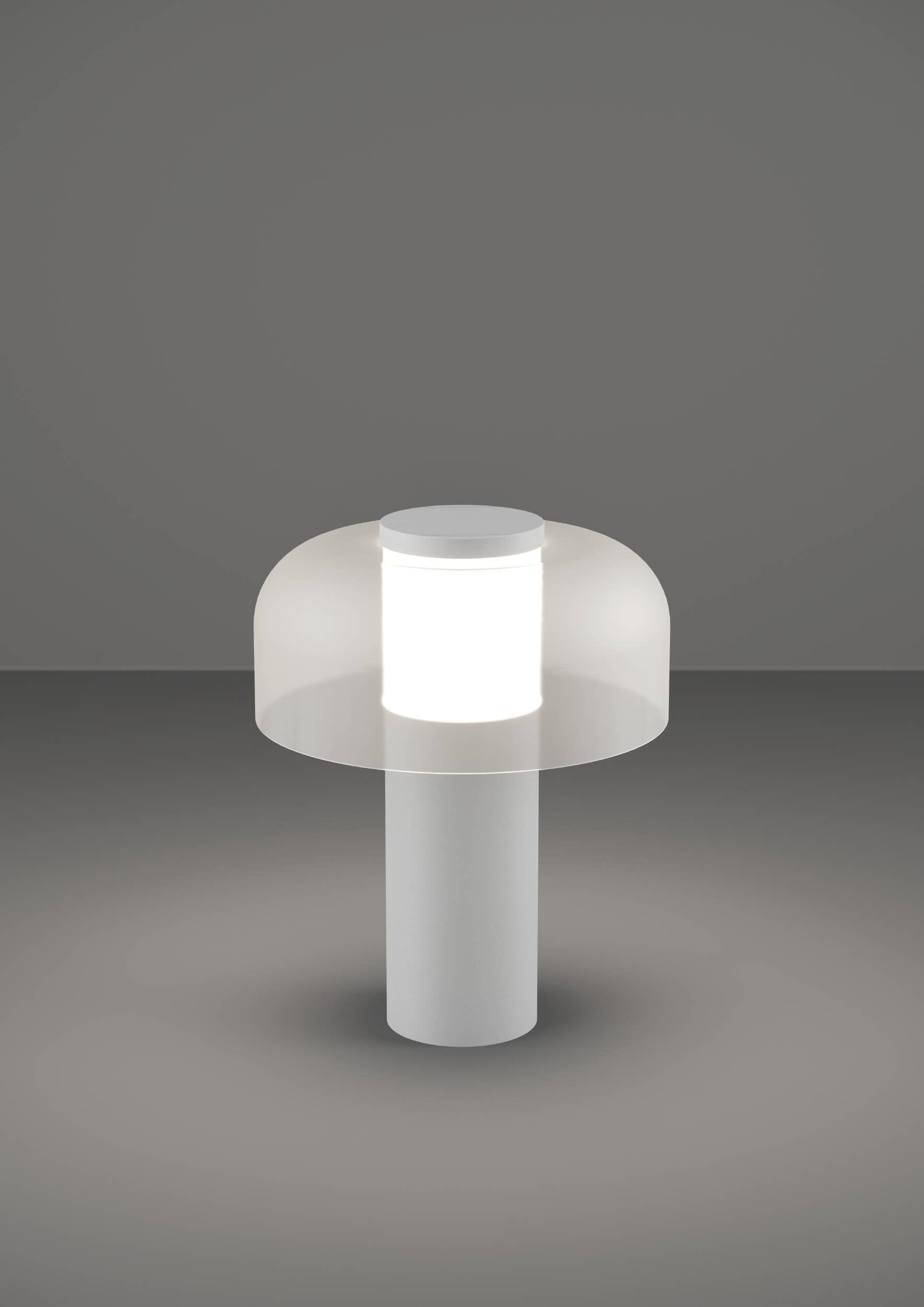 EGLO Tischleuchte »Ponente Tischlampe, Nachtischlampe, Metall und Kunststoff, IP44, Lampe« LED-Modul 1 Stk. Kaltweiß | Neutralweiß | Warmweiß Tischleuchte - H20 x Ø16 cm - weiß - 2,25W inkl.