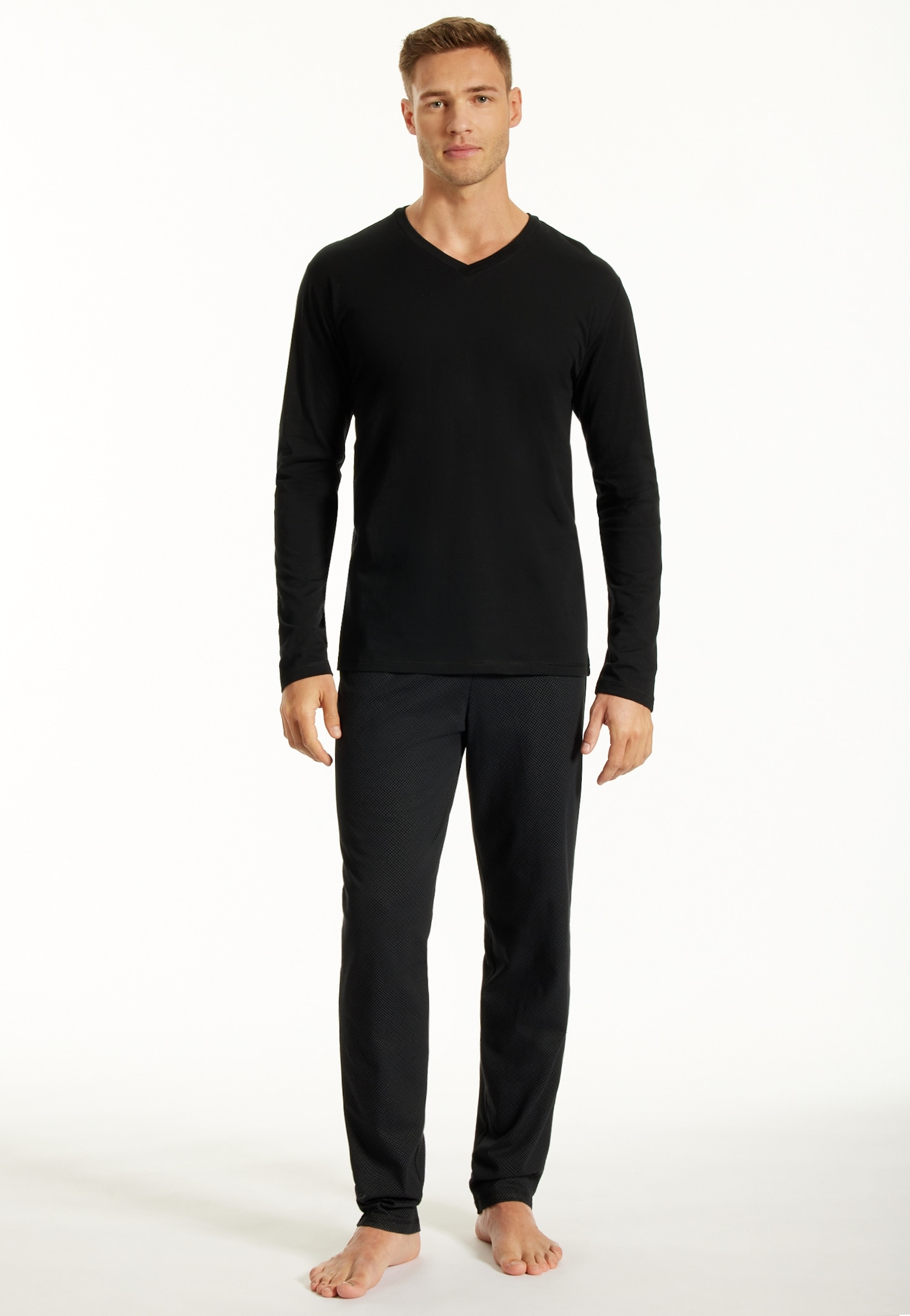 uncover by SCHIESSER Schlafanzug "UNCOVER Nightwear", (2 tlg.), Single Jers günstig online kaufen