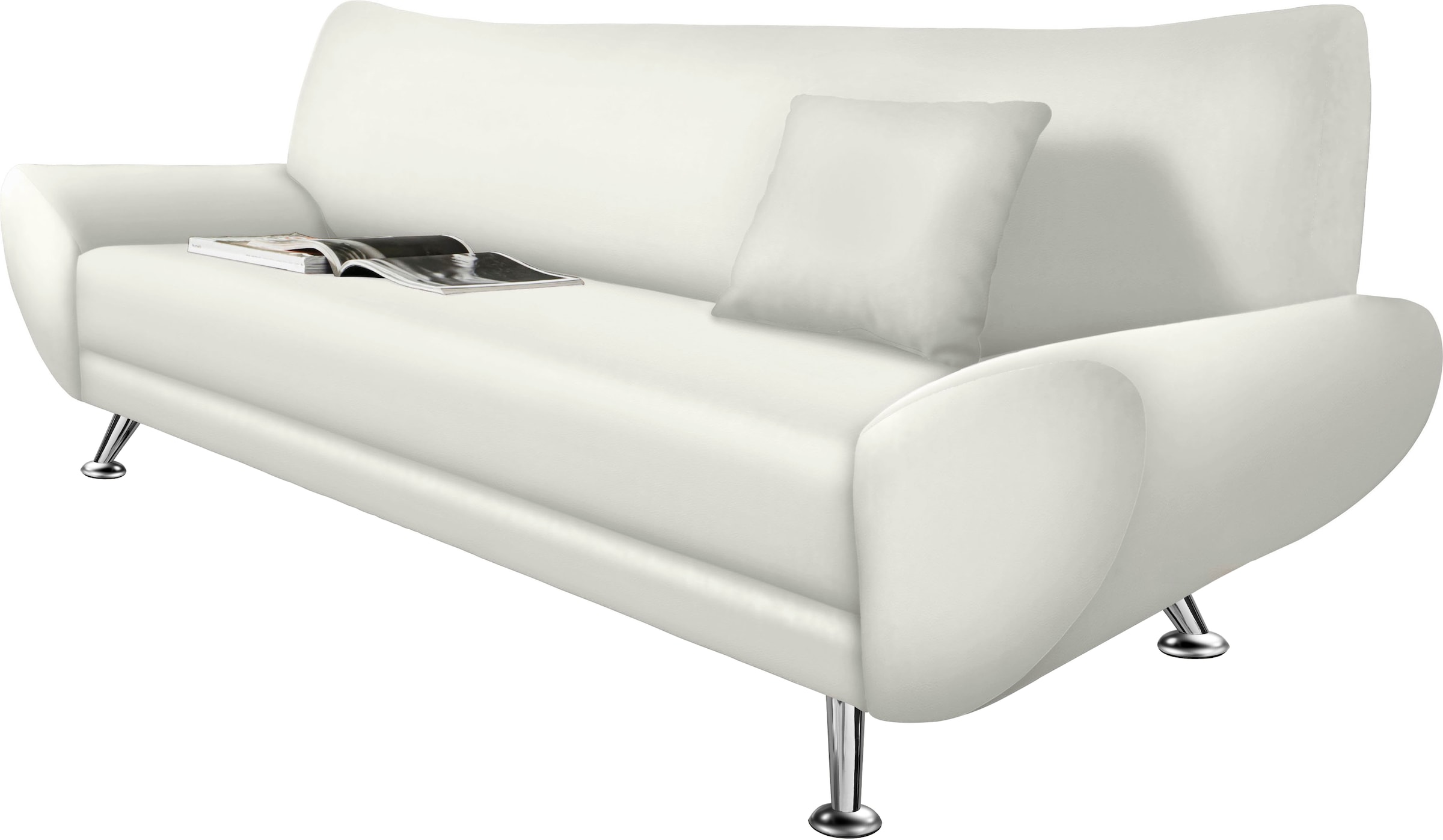 Home affaire 3-Sitzer "Saltare elegant & komfortabel, toller Designfuß, bequem, Breite 205cm"