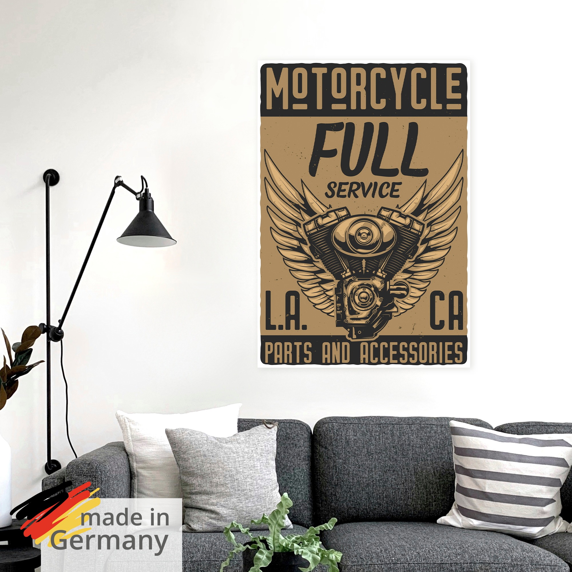 Artland Wandbild »Motorrad Los Angeles« 1 Stk. tlg. als Alubild, Leinwandbild, Poster, Wandaufkleber in verschied. Größen