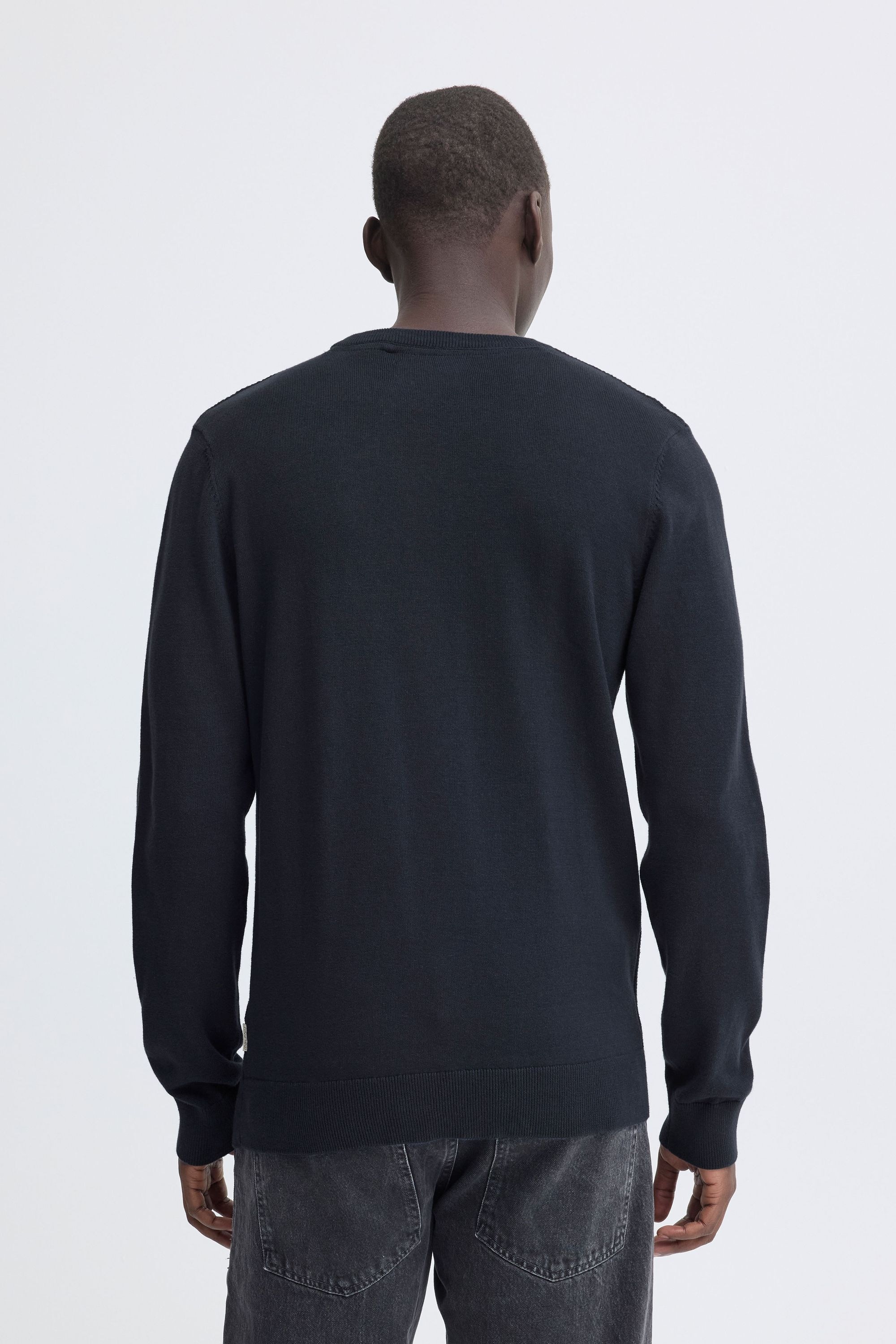 Strickfleece-Pullover BLEND "Strickpullover BHBaron", Herren, Gr. XL, schwarz (salute), Obermaterial: 100% Baumwolle CO., Pullover 6