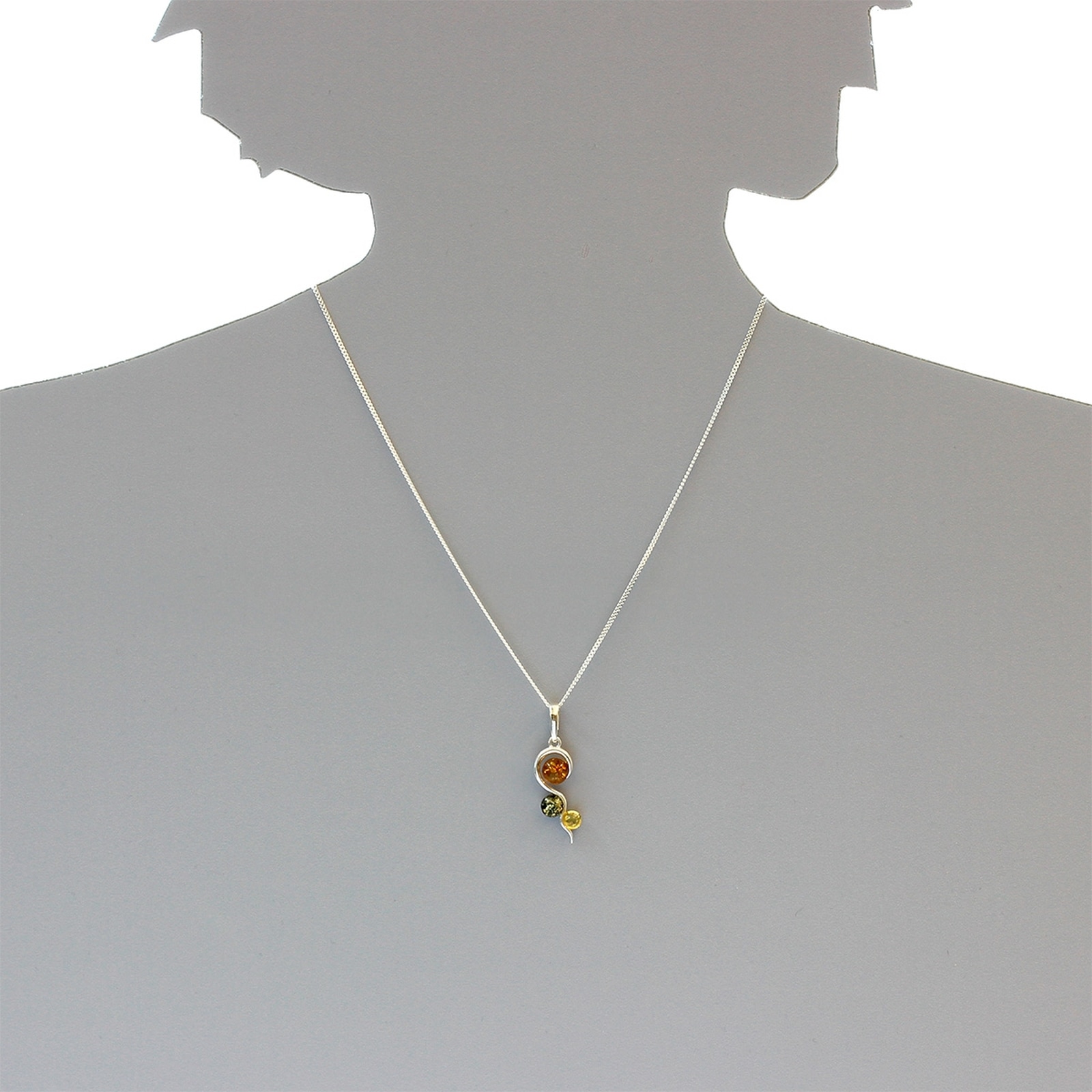OSTSEE-SCHMUCK Kette mit Anhänger »- Valentine - Silber 925/000 - Bernstein«