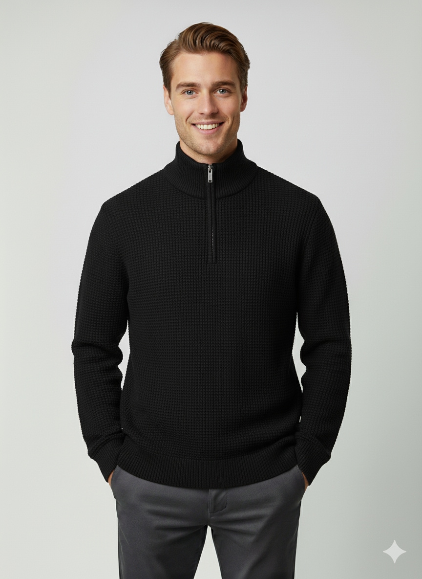 SELECTED HOMME Troyer "SLHTHEO LS KNIT STRUCTURE HALF ZIP D" günstig online kaufen