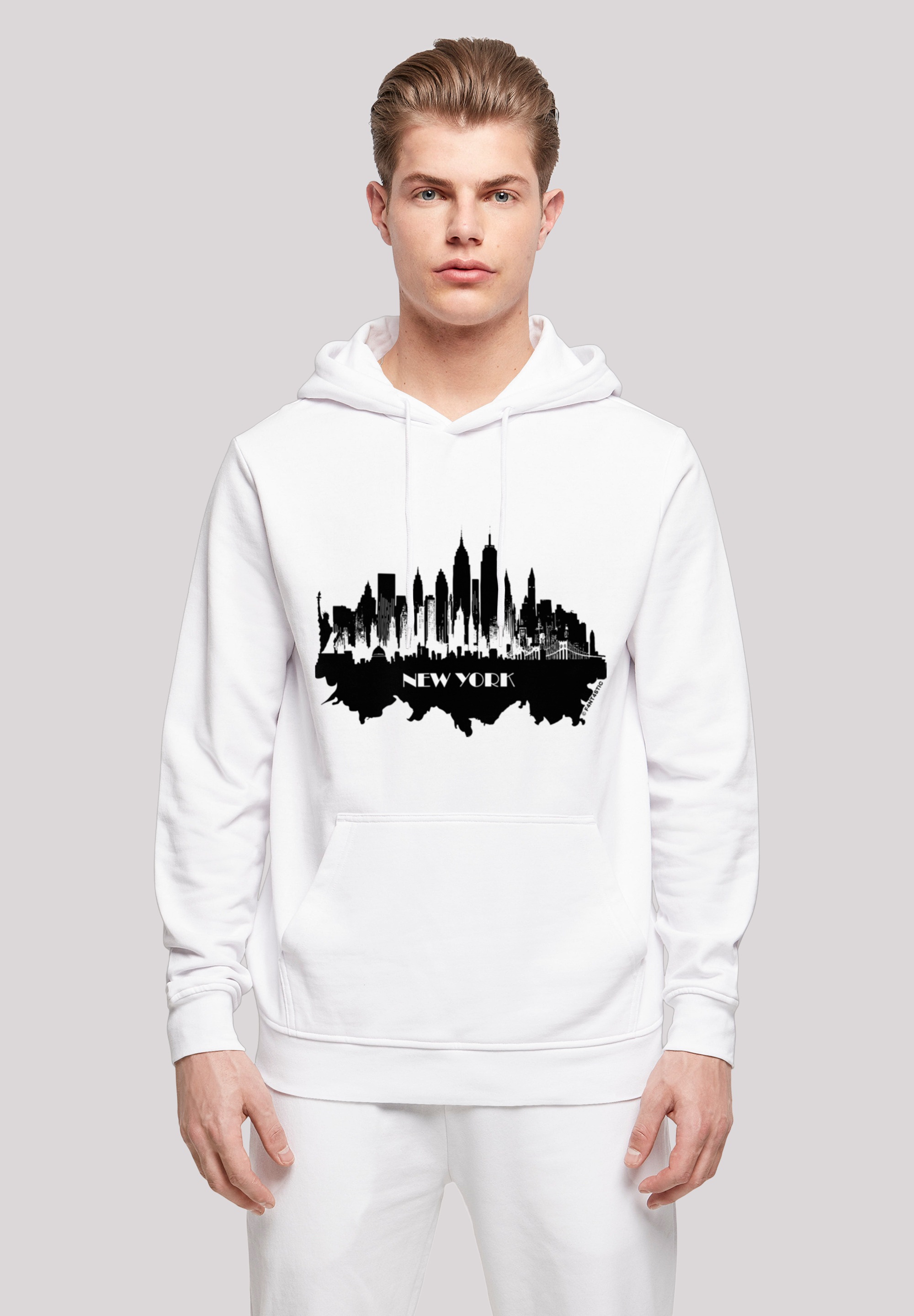 F4NT4STIC Kapuzenpullover "Cities Collection - New York skyline", Print