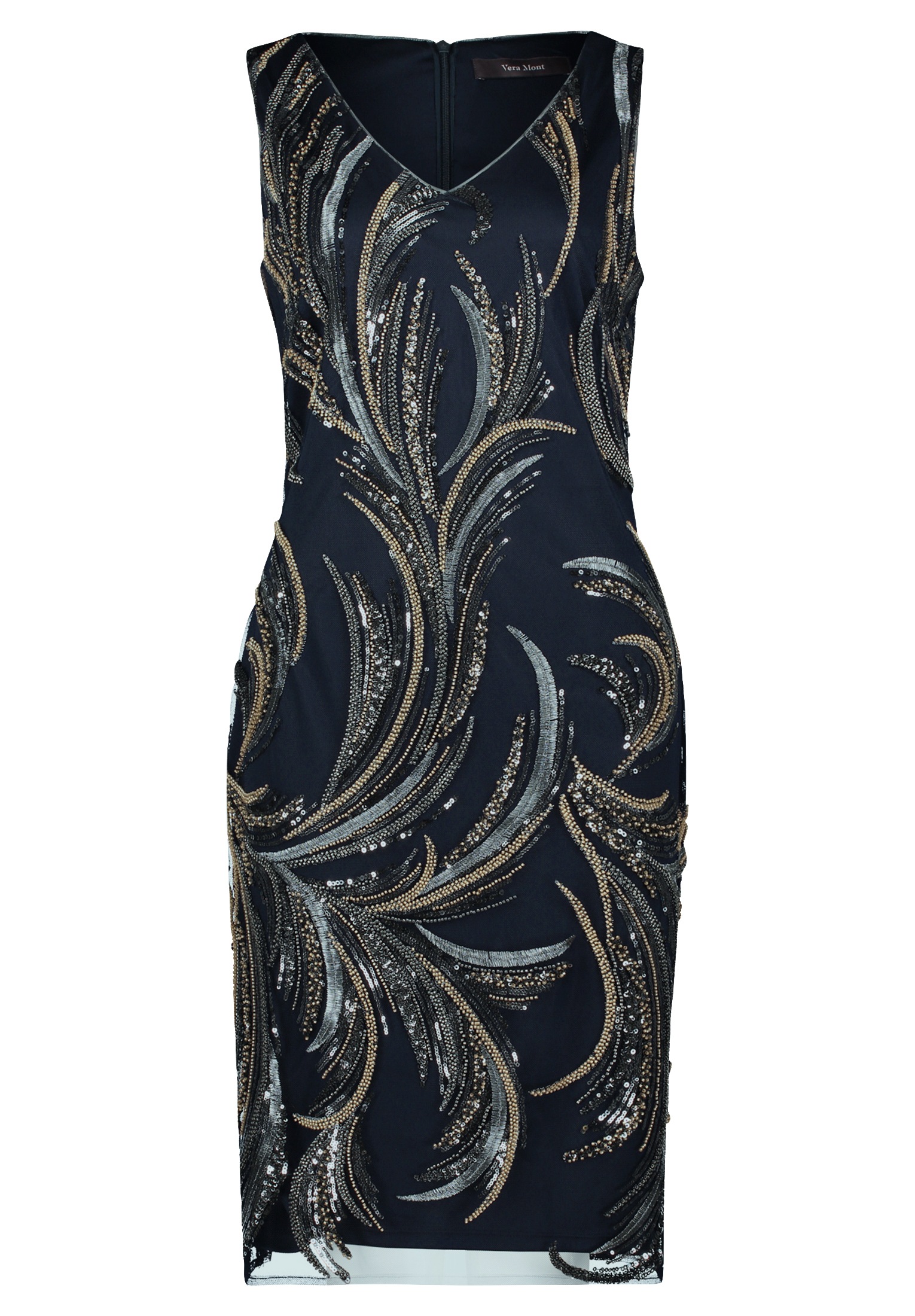 Vera Mont Etuikleid "Damen mit Stickerei" Ohne Tasche Glitzer günstig online kaufen