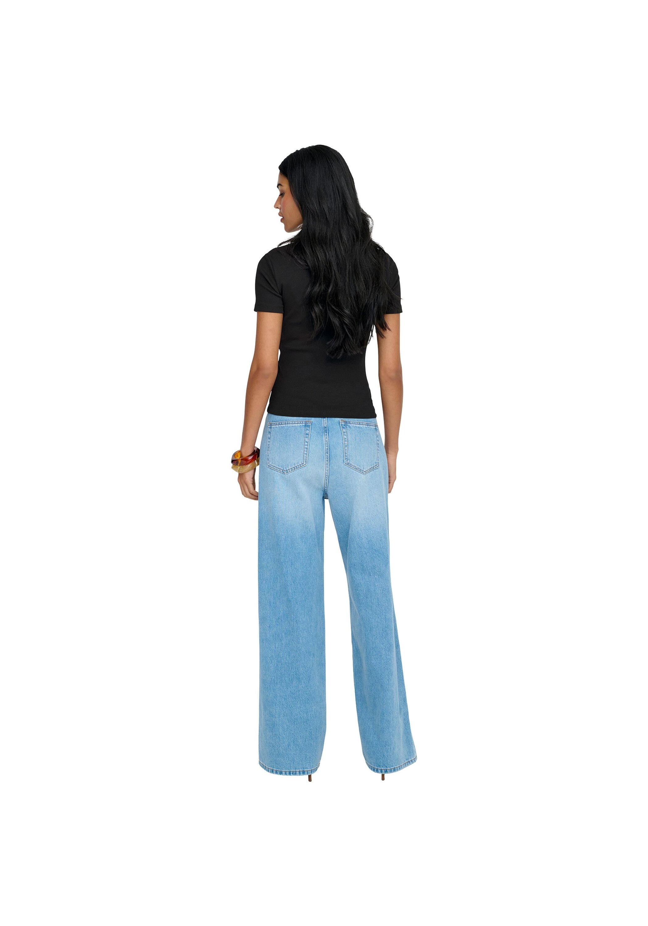 ONLY T-Shirt »T-Shirt ONLVAL O-NECK TOP 2er Pack« 2